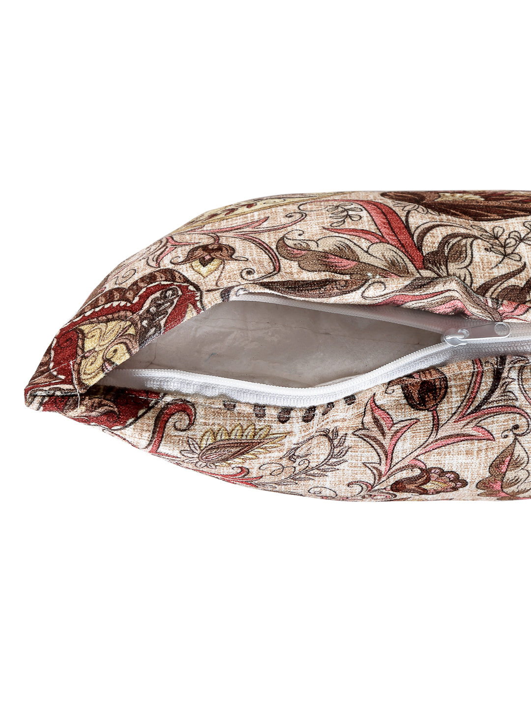 Arrabi Multi Indian TC Cotton Blend Cushion Covers (Pack of 5) (40 x 40 cm)