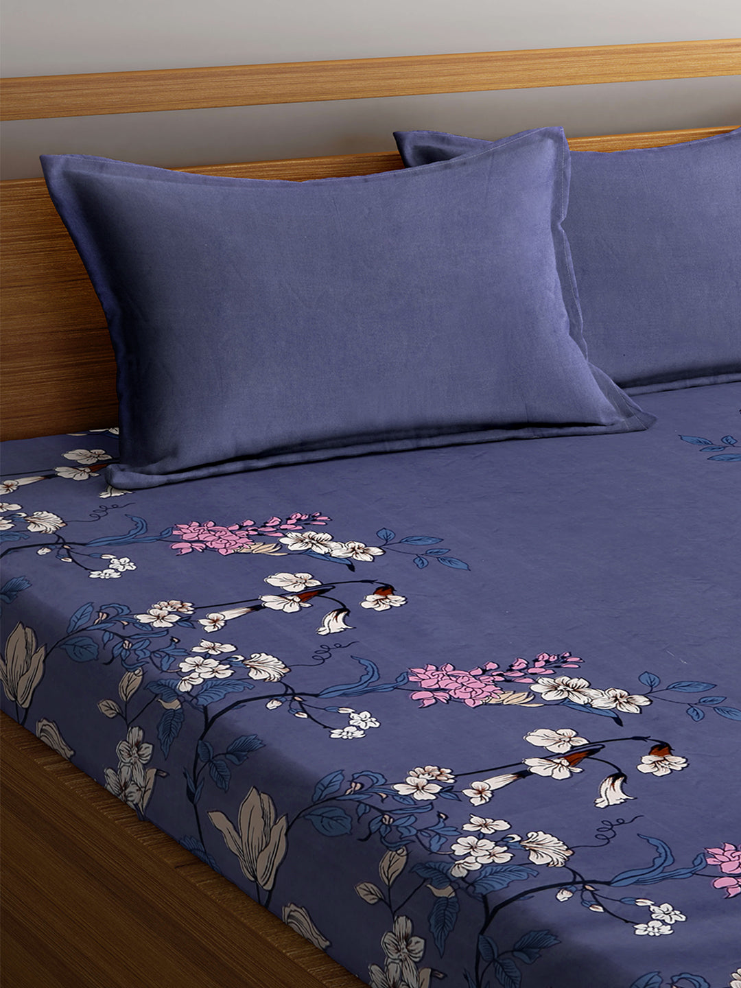 ARRABI® Super King Size Bedsheet with Two Pillow Covers (270 x 260 cm)