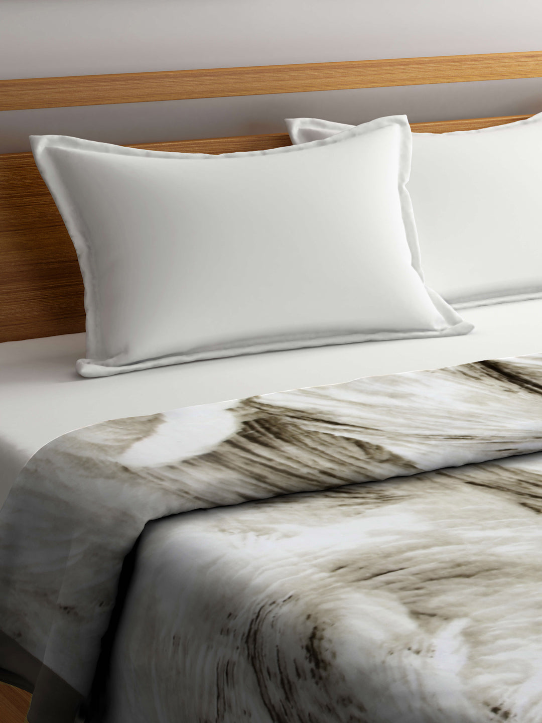 Arrabi Multi Abstract Wool Blend 900 GSM Full Size Double Bed Blanket (240 X 210 cm)