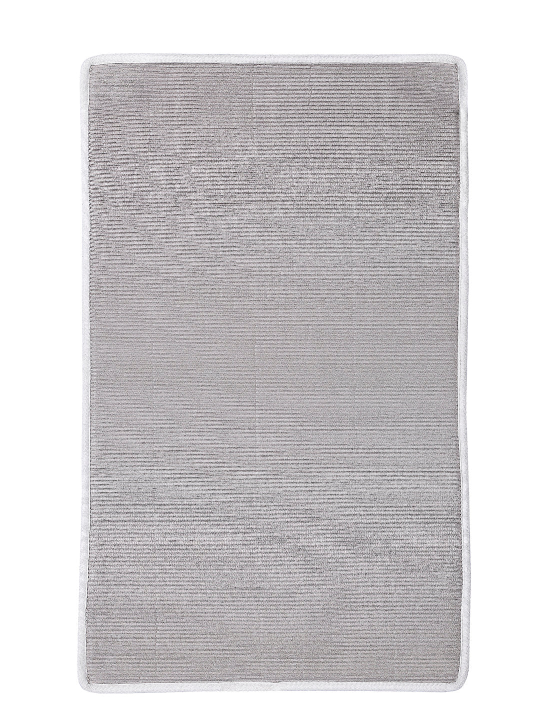 Arrabi Cream Solid Polyester Full Size Foam Bath Mat (85 X 50 cm)