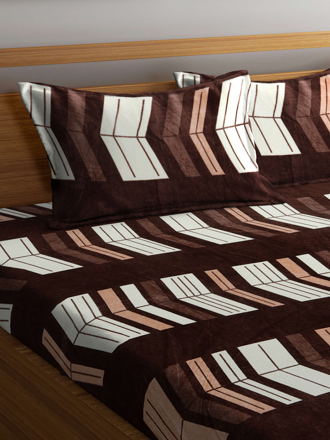 ARRABI® King Size Winter Woolen Bedsheets with 2 Pillow Covers (235 X 215 cm) (New Arrival)