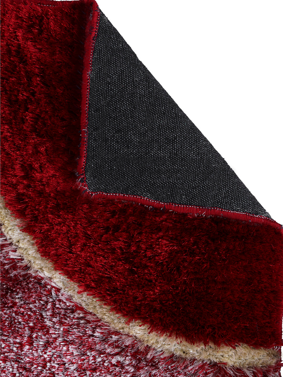 Arrabi Red Solid Polyester Full Size Bed Runner (137 X 55 cm)