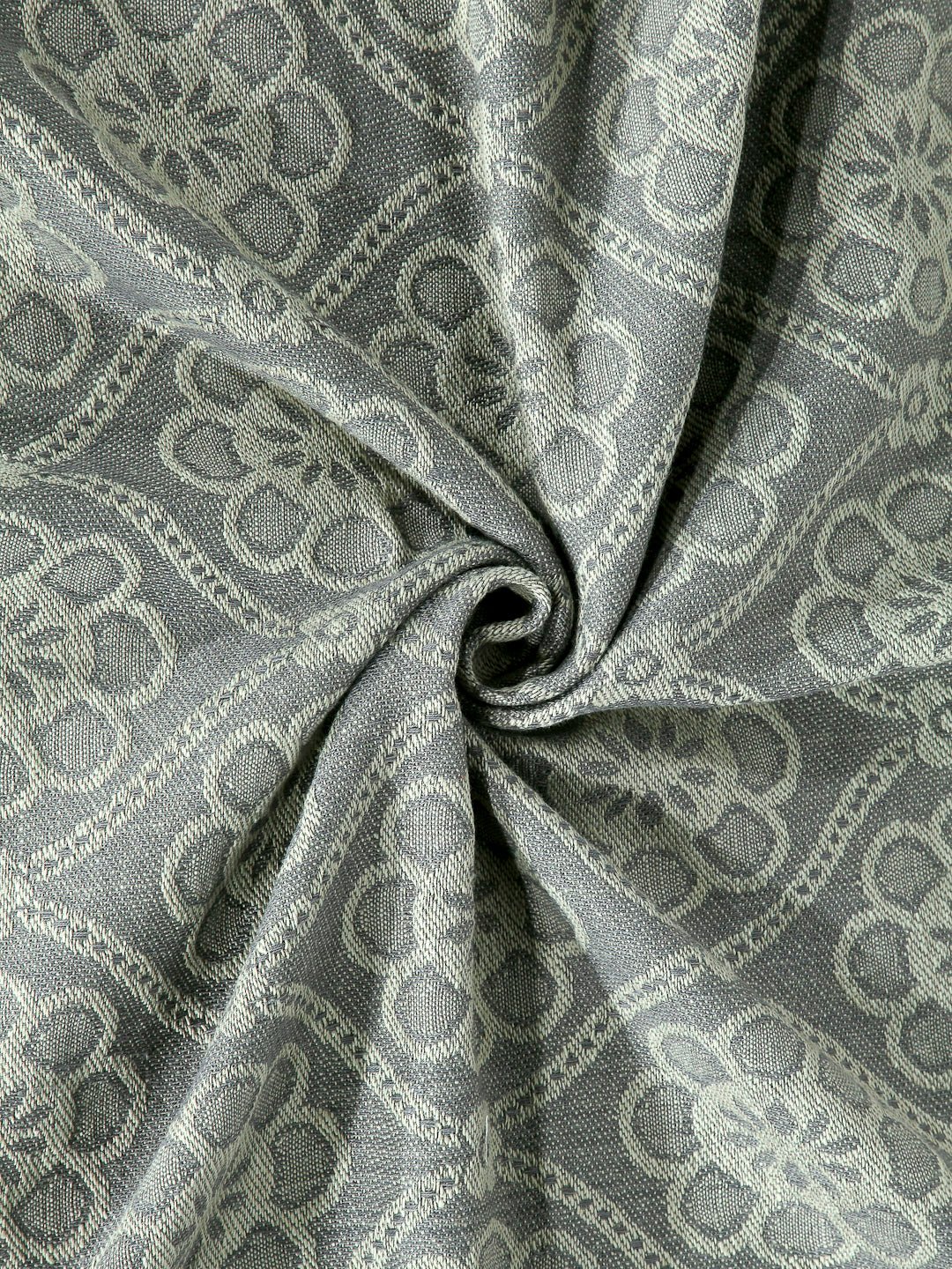 Arrabi Grey Indian Handwoven Cotton King Size Bedsheet with 2 Pillow Covers (260 X 230 cm)