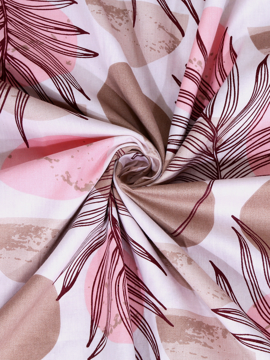 Arrabi Multi Floral 100% Cotton King Size Double Bedsheet with 2 Pillow Covers (250 X 215 cm)