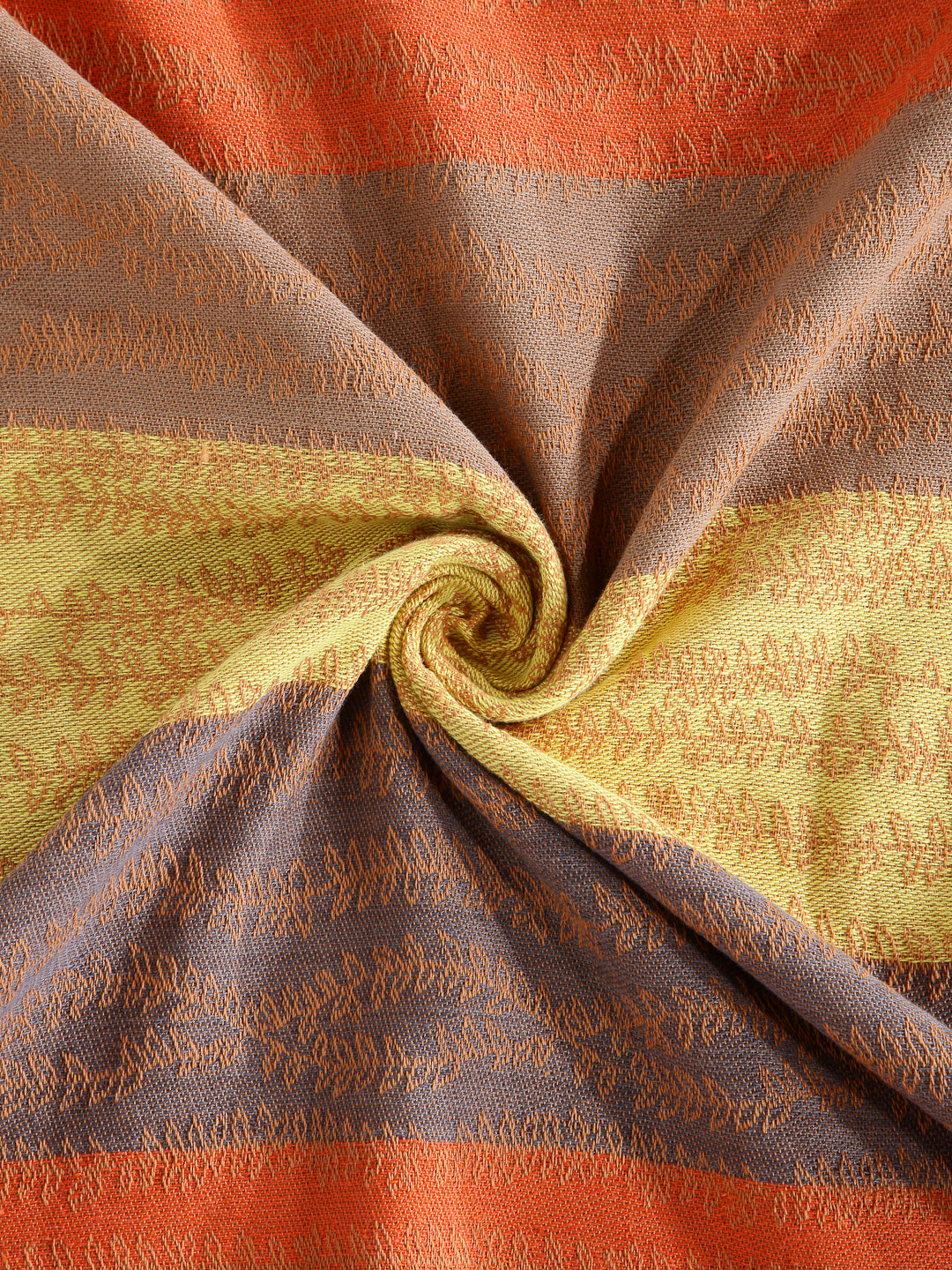 Arrabi Multi Stripes Handwoven Cotton King Size Bedsheet with 2 Pillow Covers (260 X 230 cm)