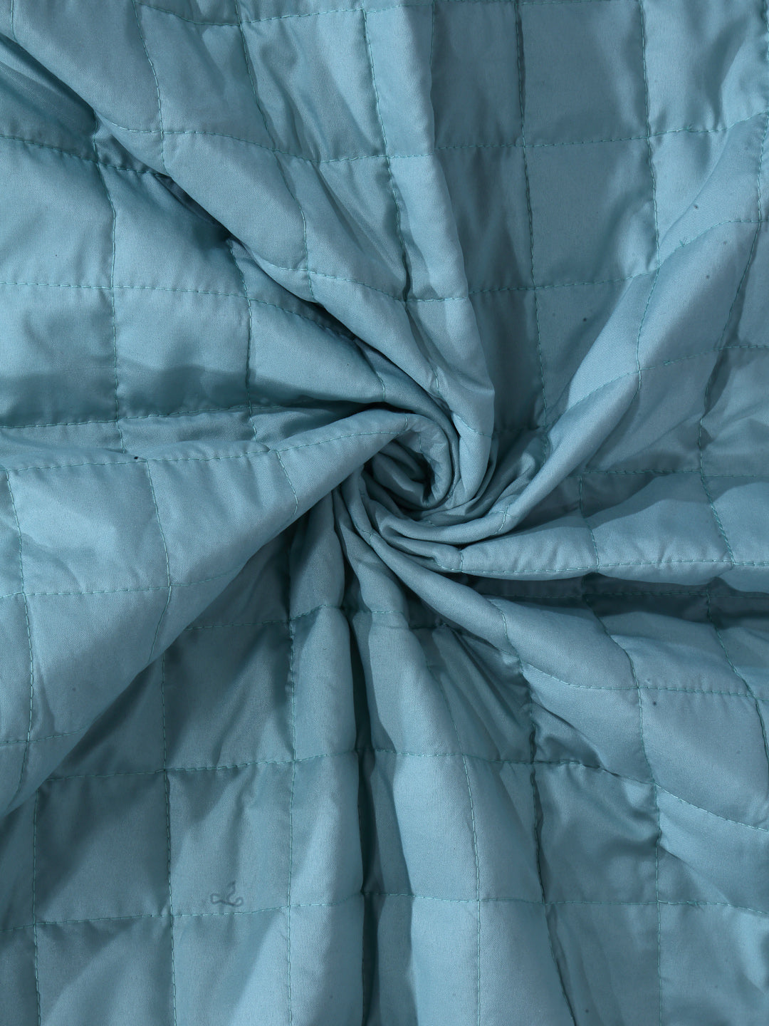 Arrabi Blue Solid TC Cotton Blend 210 GSM Double Bed Size Mattress Protector (250 X 230 cm)
