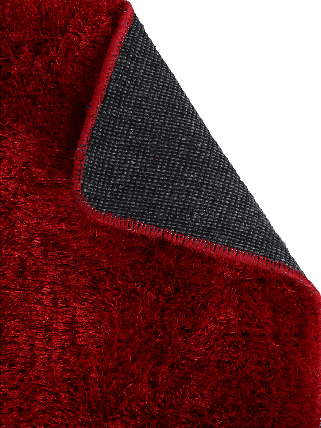 Arrabi Red Solid Polyester Full Size Bed Runner (137 X 55 cm)