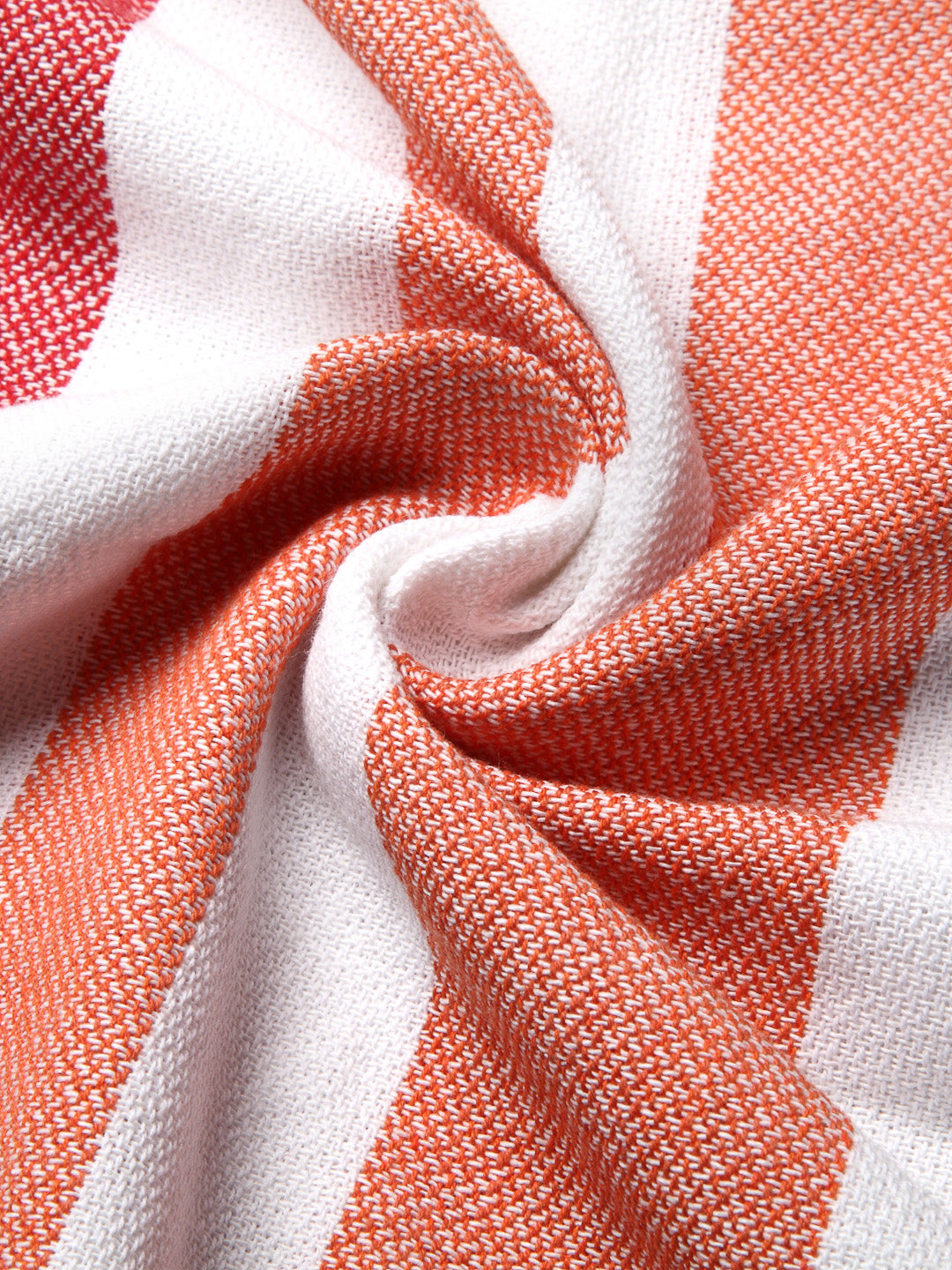 Arrabi Multi Striped Handwoven Cotton Bath Towel (Set of 4) (150 X 75 Cm)