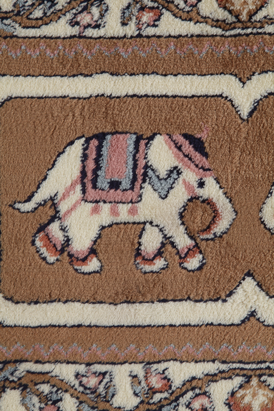Arrabi Brown Indian Synthetic Full Size Floor Mat (60 X 40 cm) (Pack of 2)