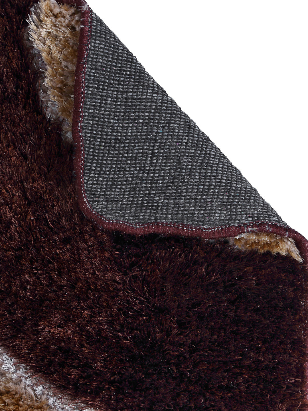 Arrabi Brown Solid Polyester Full Size Bed Runner (137 X 55 cm)