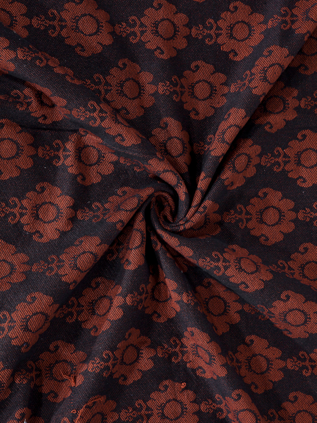 Arrabi Brown Indian Handwoven Cotton King Size Bedsheet with 2 Pillow Covers (260 X 230 cm)