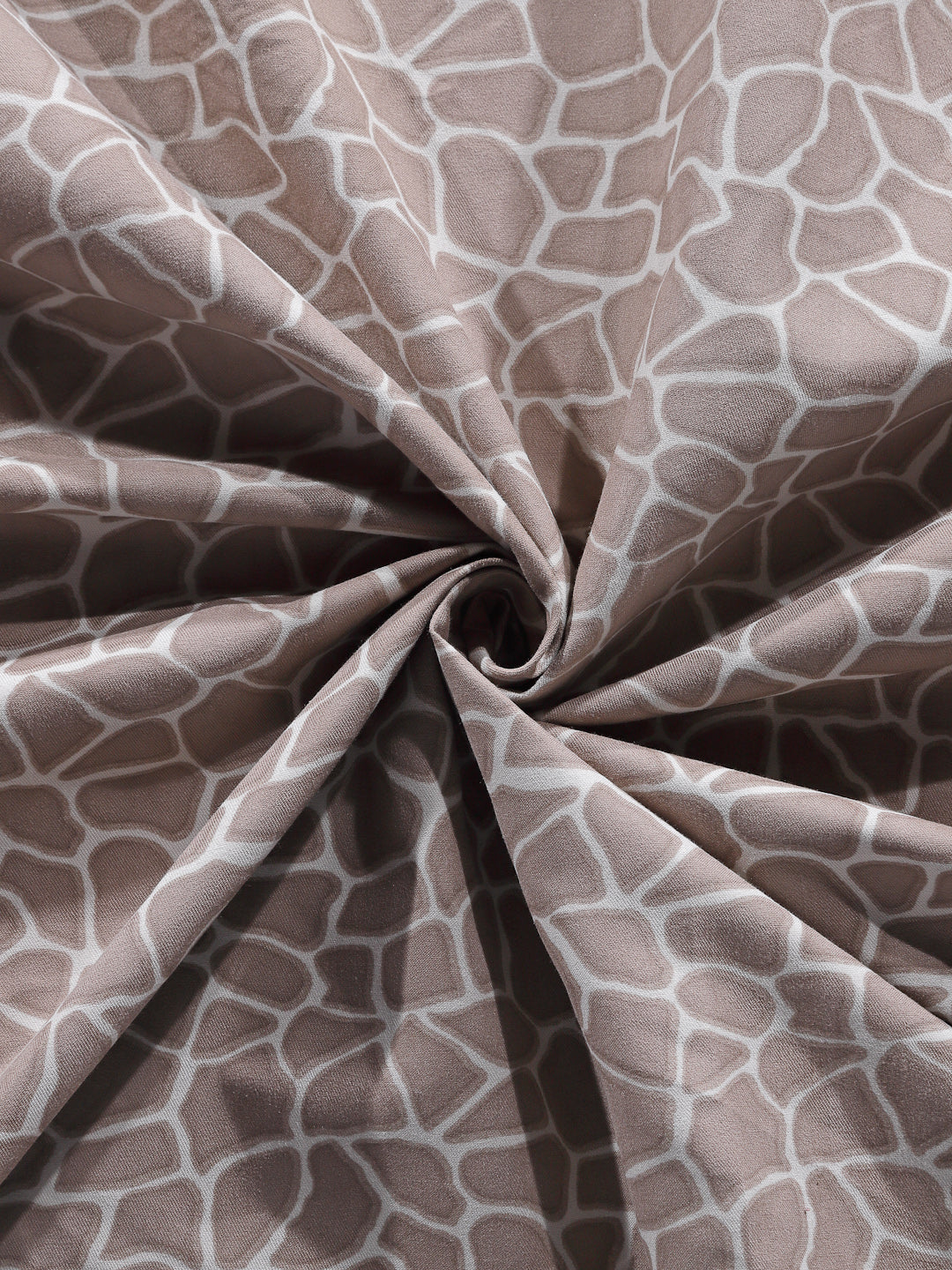 Arrabi Multi Graphic TC Cotton Blend King Size Fitted Bedsheet with 2 Pillow Covers (250 X 220 Cm )