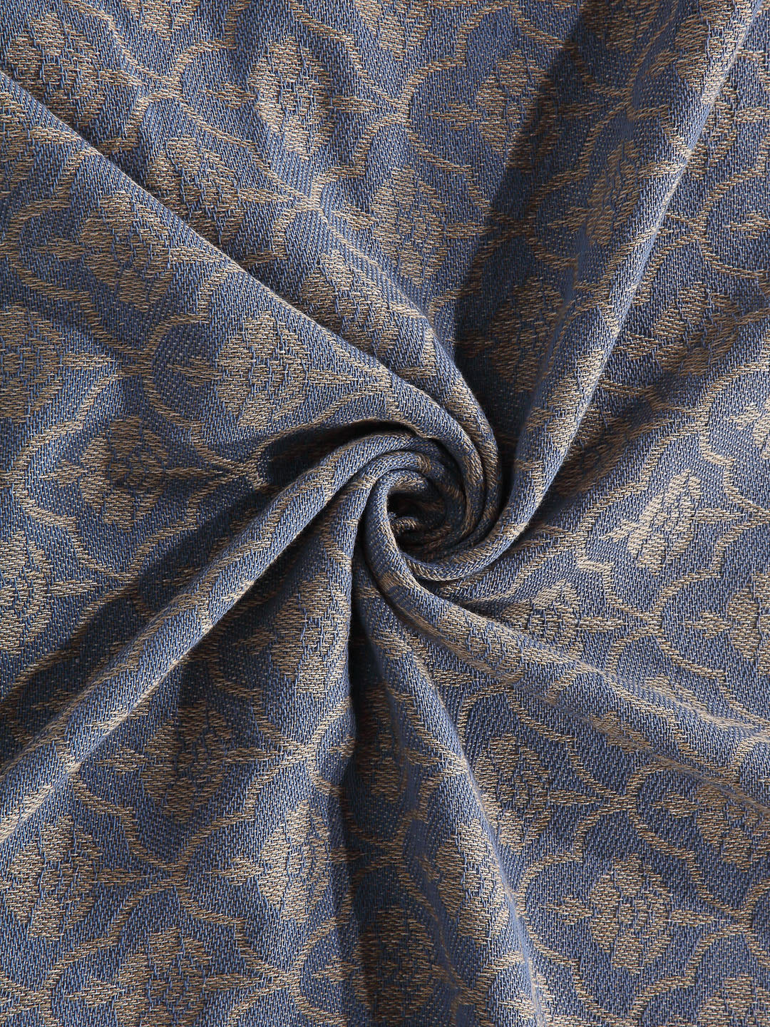 Arrabi Grey Floral Handwoven Cotton King Size Bedsheet with 2 Pillow Covers (260 X 230 cm)