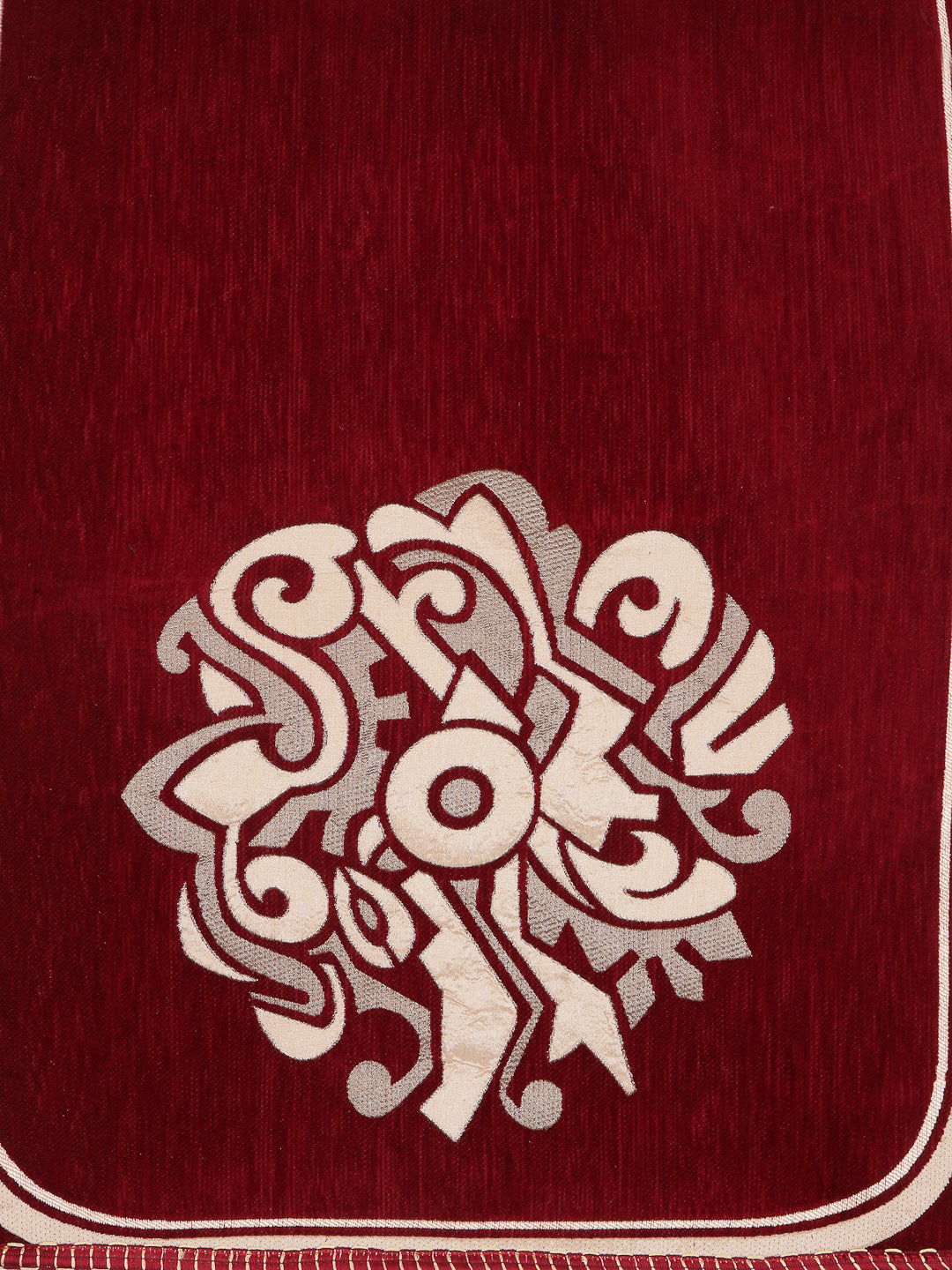 Arrabi Red Indian TC Cotton Blend Double 5 Seater Sofa Covers (165 X 65 cm)