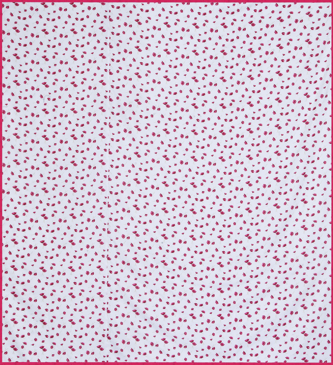 Arrabi Pink Floral TC Cotton Blend 300 GSM King Size Double Dohar (240 x 210 cm)