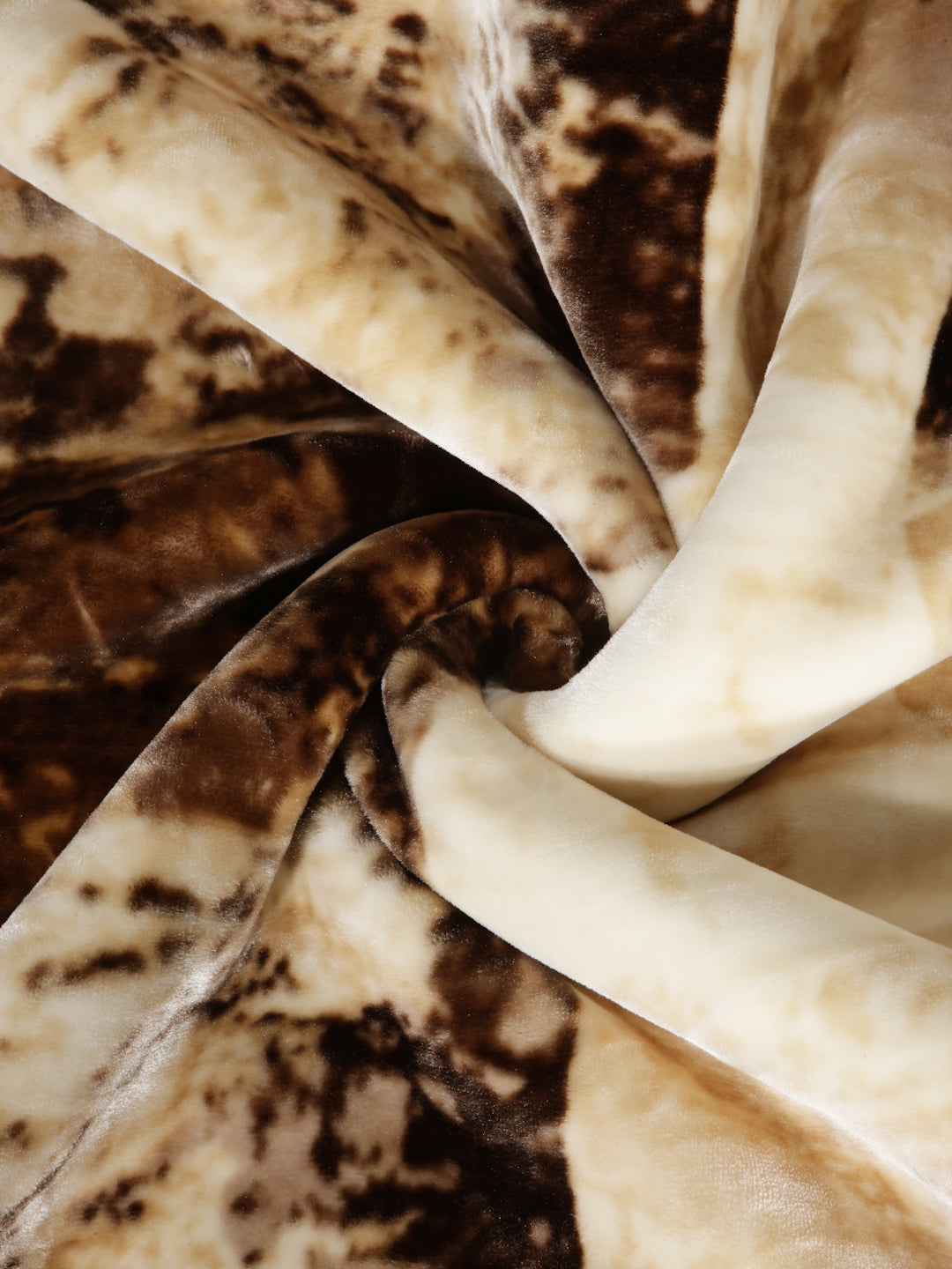 Arrabi Brown Abstract Wool Blend 1100 GSM Full Size Double Bed Blanket (230 X 200 cm)