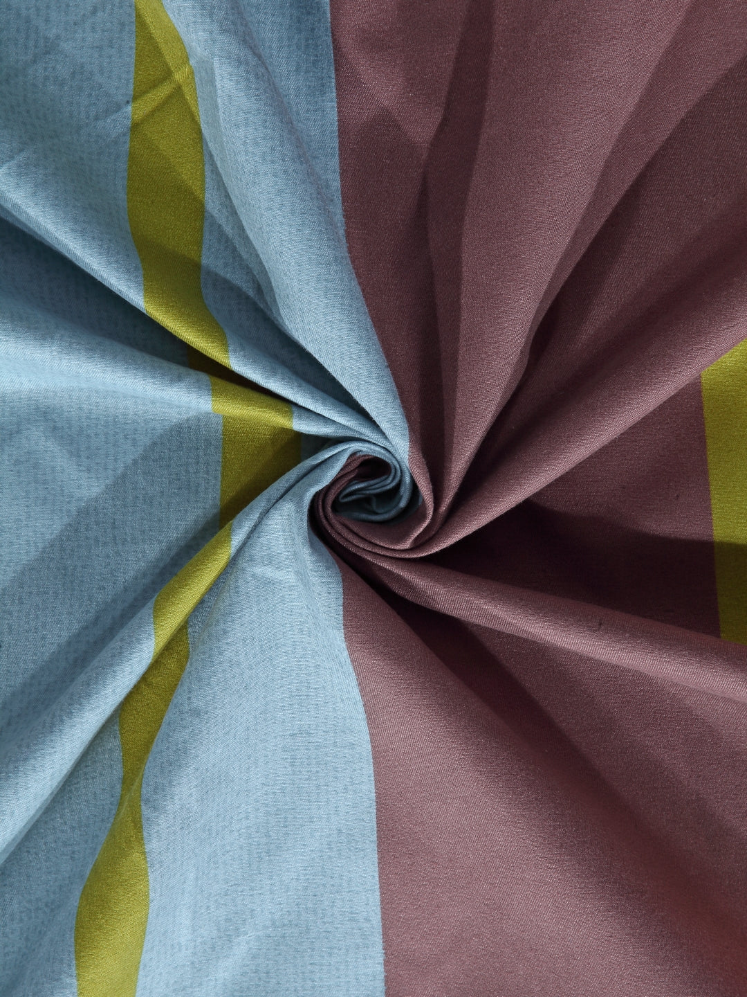 Arrabi Multi Stripes TC Cotton Blend Single Size Bedsheet with 1 Pillow Cover (220 X 150 cm)
