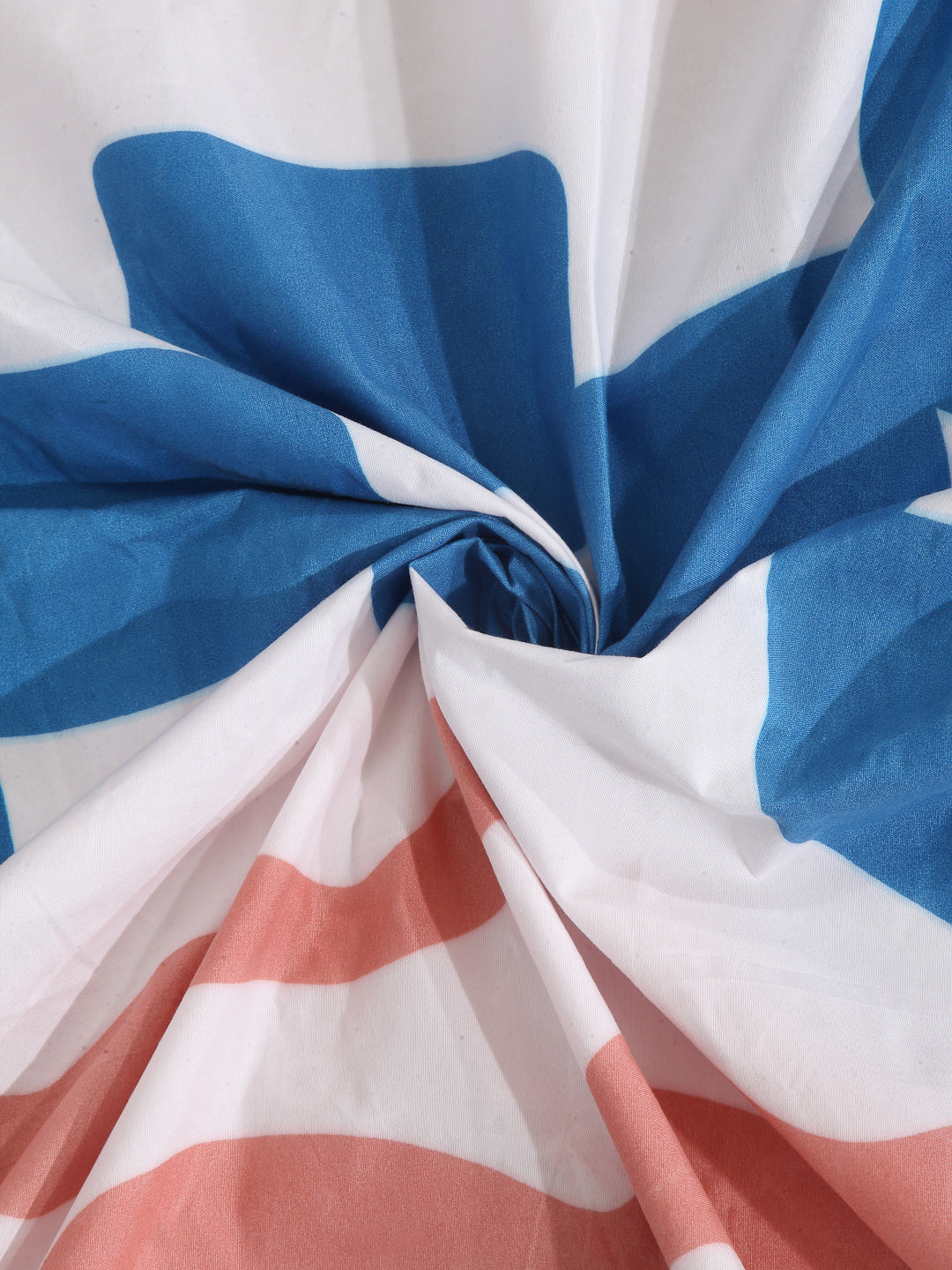 Arrabi Multi Graphic TC Cotton Blend Double Size Bedsheet with 2 Pillow Covers (250 x 215 cm)