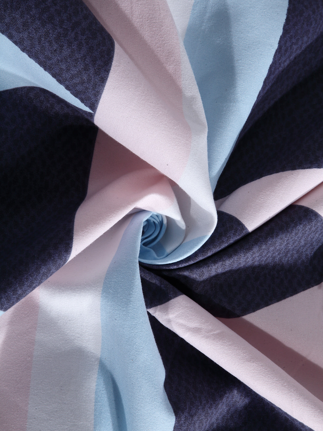 Arrabi Multi Geometric TC Cotton Blend Single Size Bedsheet with 1 Pillow Cover ( 215 X 150 cm)