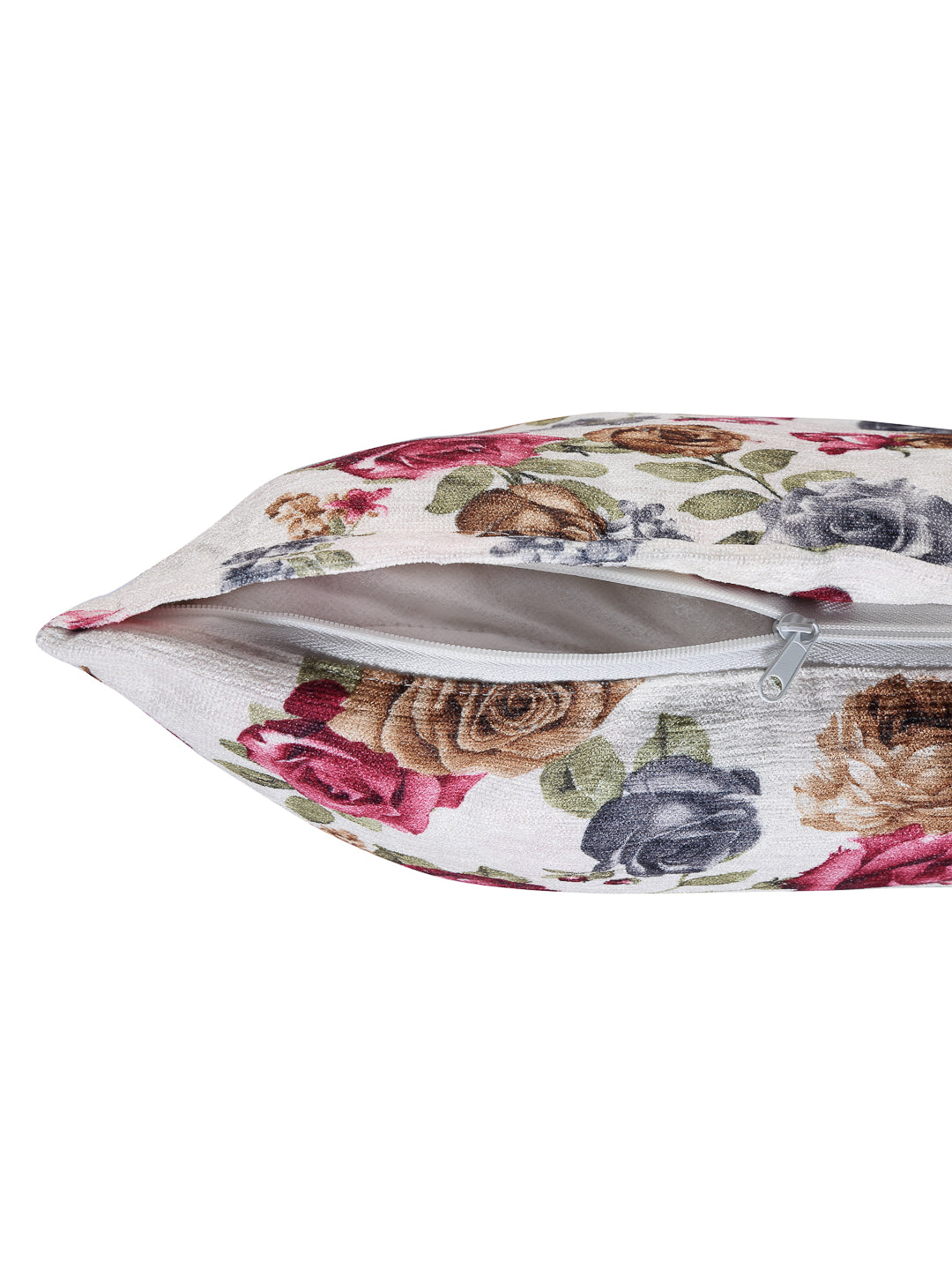 Arrabi Pink Floral TC Cotton Blend Cushion Covers (Pack of 5) (40 x 40 cm)