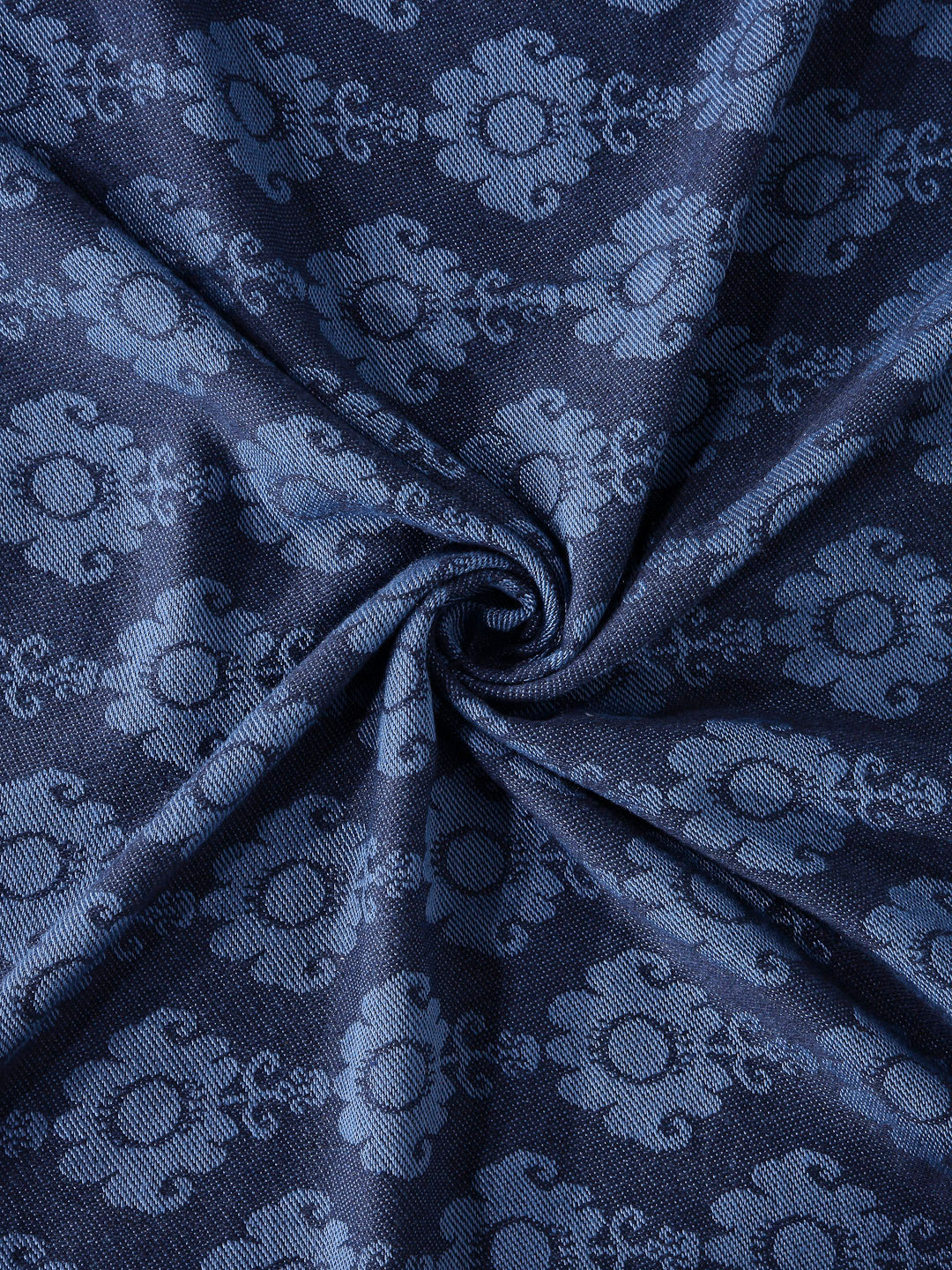 Arrabi Blue Indian Handwoven Cotton Single Size Bedsheet with 1 Pillow Cover (230 X 150 cm)