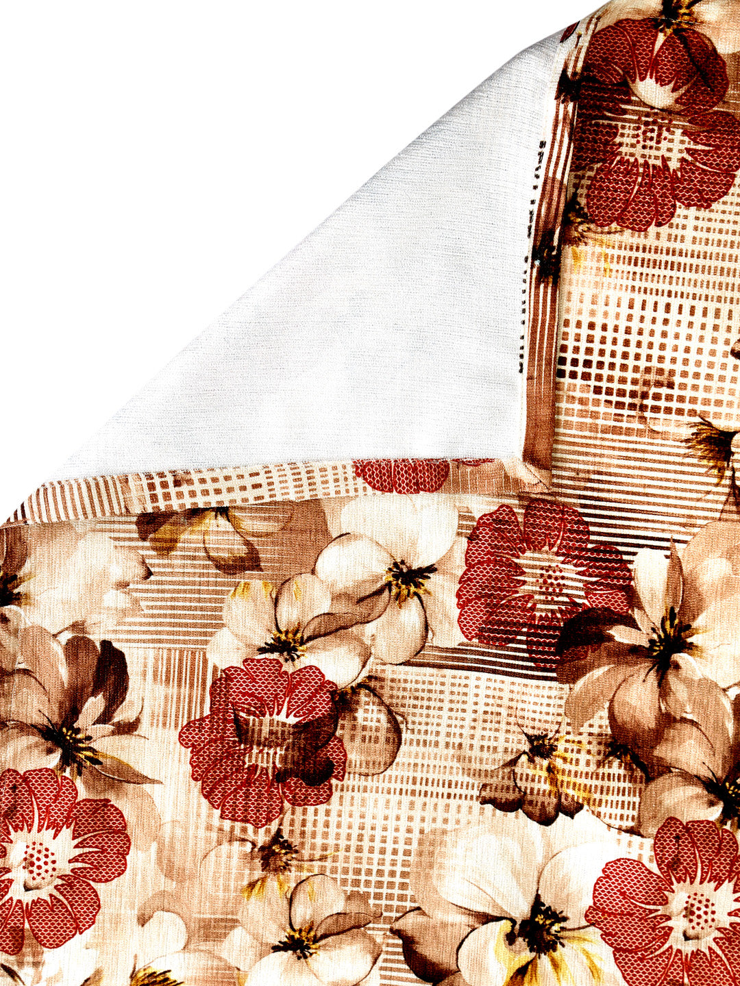 Arrabi Multi Set of 6 Floral Handwoven Chenille Diwan Set (225 x150 cm)