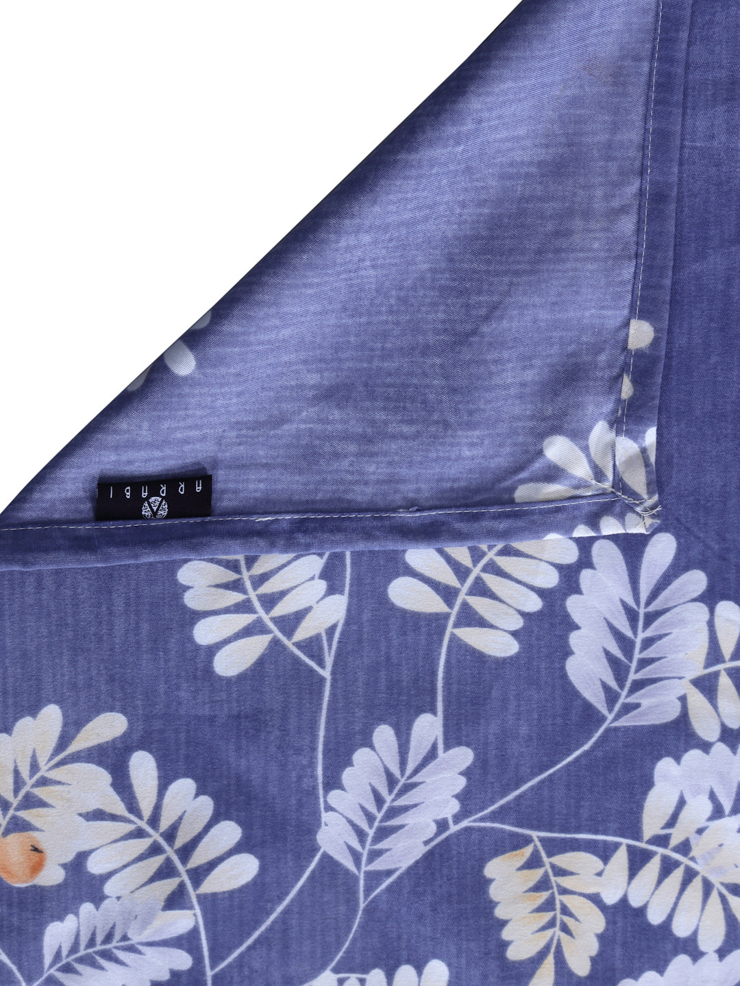 Arrabi Grey Leaf TC Cotton Blend Super King Size Bedsheet with 2 Pillow Covers (270 X 260 cm)