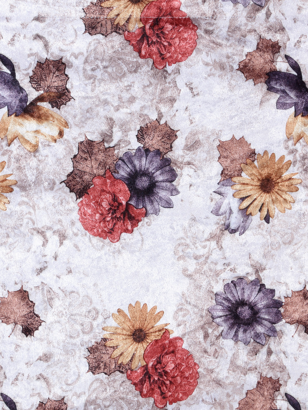 Arrabi Multi Floral TC Chenille Cotton Blend Cushion Covers (Pack of 5) (40 x 40 cm)