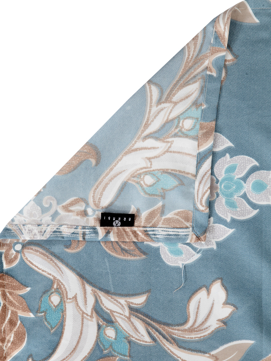 Arrabi Beige Indian TC Polycotton 6 Seater Table Cover (180 x 130 cm)