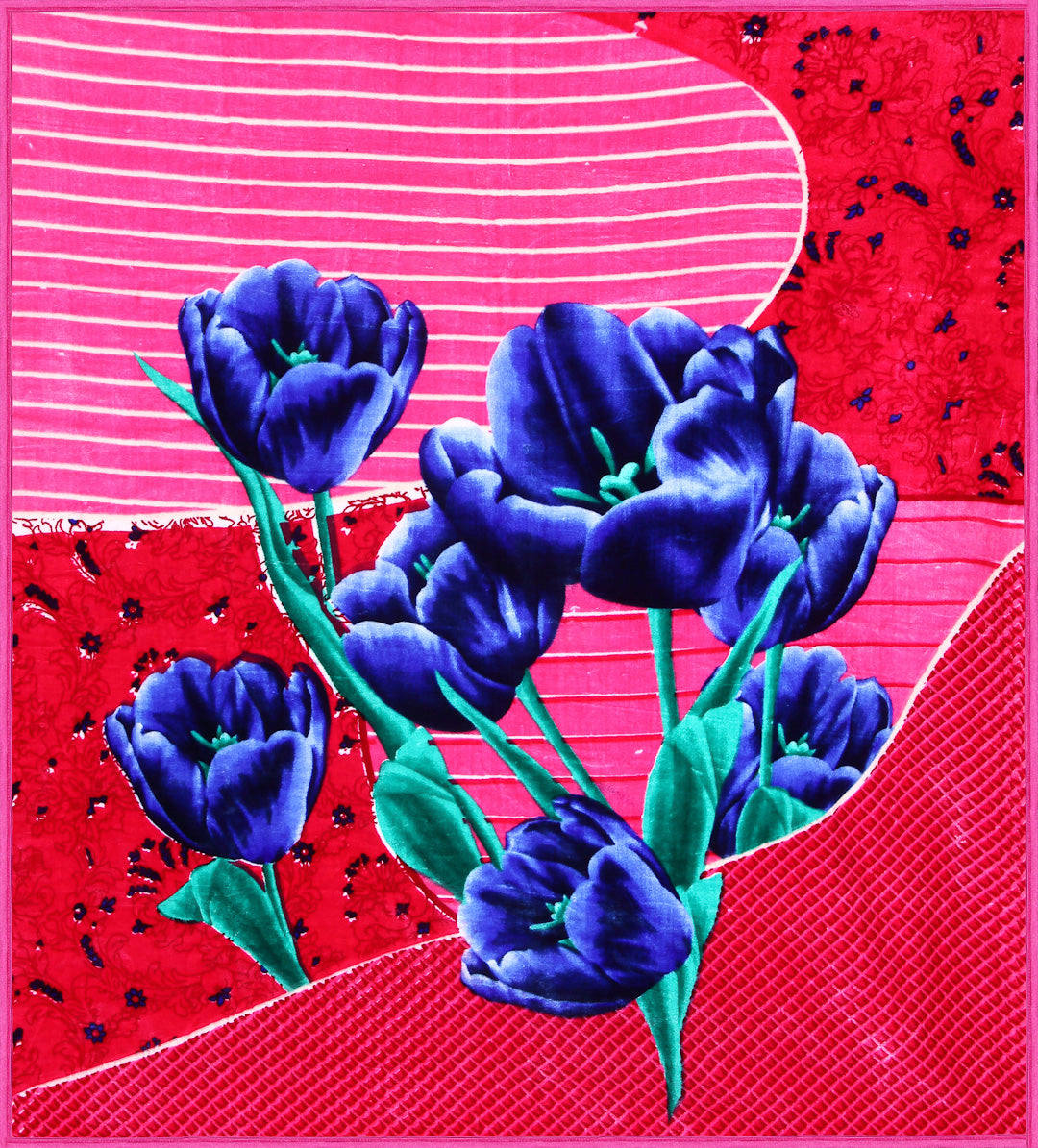 Arrabi Multi Floral Polyester 950 GSM King Size Double Bed Blanket (225 x 210 cm )