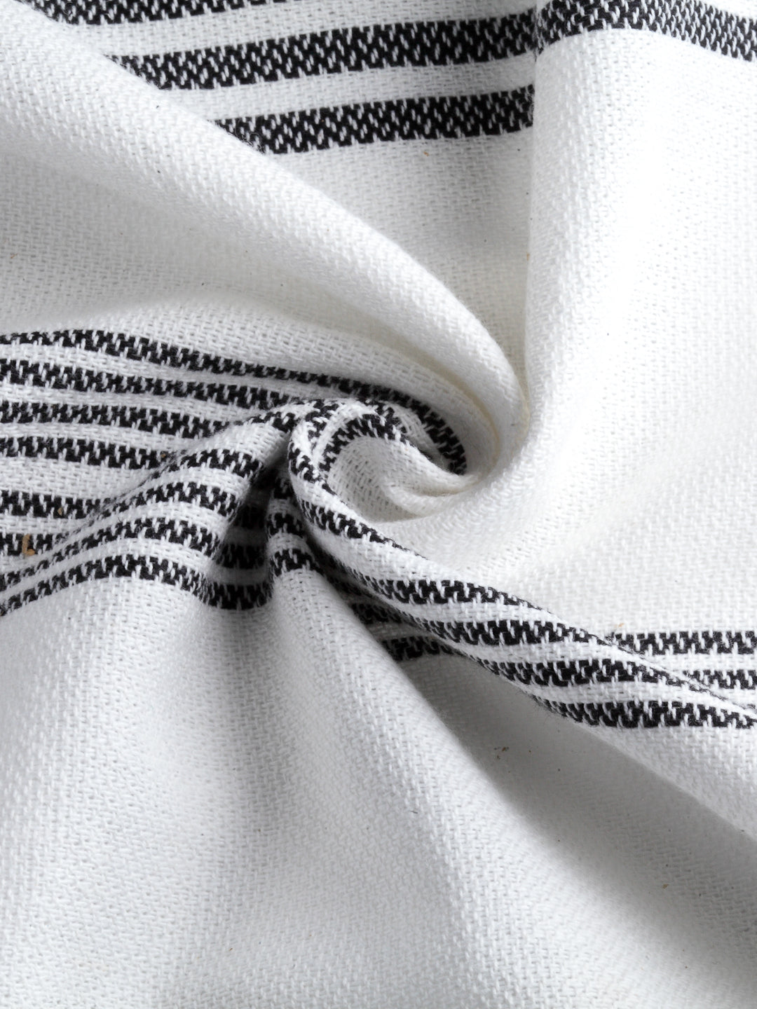 Arrabi Black Solid Handwoven Cotton Hand Towel (Set of 5) (90 X 35 cm)