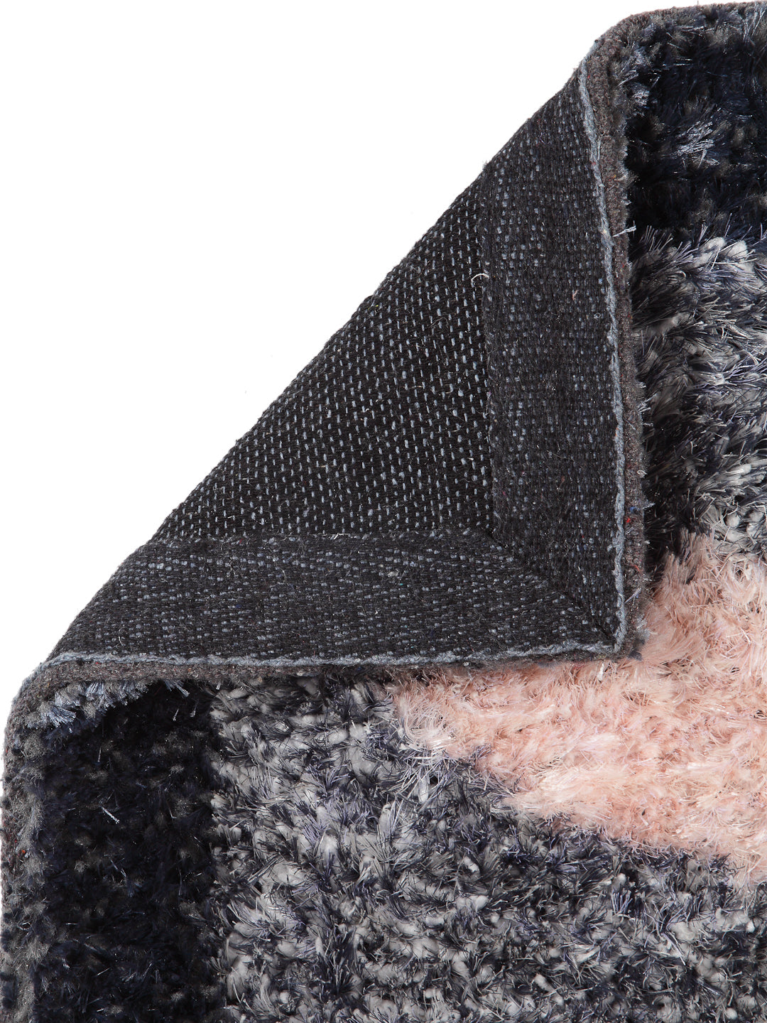 Arrabi Grey Geometric Synthetic Full Size Floor Mat (60 X 40 cm) (Pack of 2)