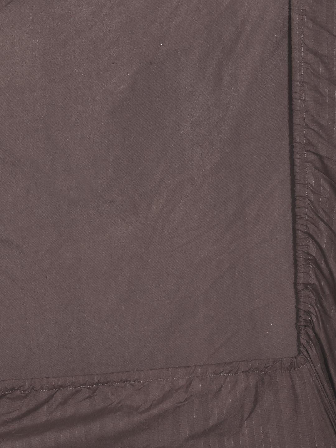 Arrabi Brown Stripes TC Cotton Blend Single Size Fitted Bedsheet with 1 Pillow Cover (220 X 150 cm)