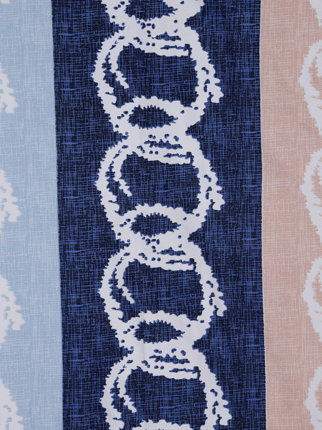 Arrabi Multi Graphic TC Cotton Blend Double Size Bedsheet with 2 Pillow Covers