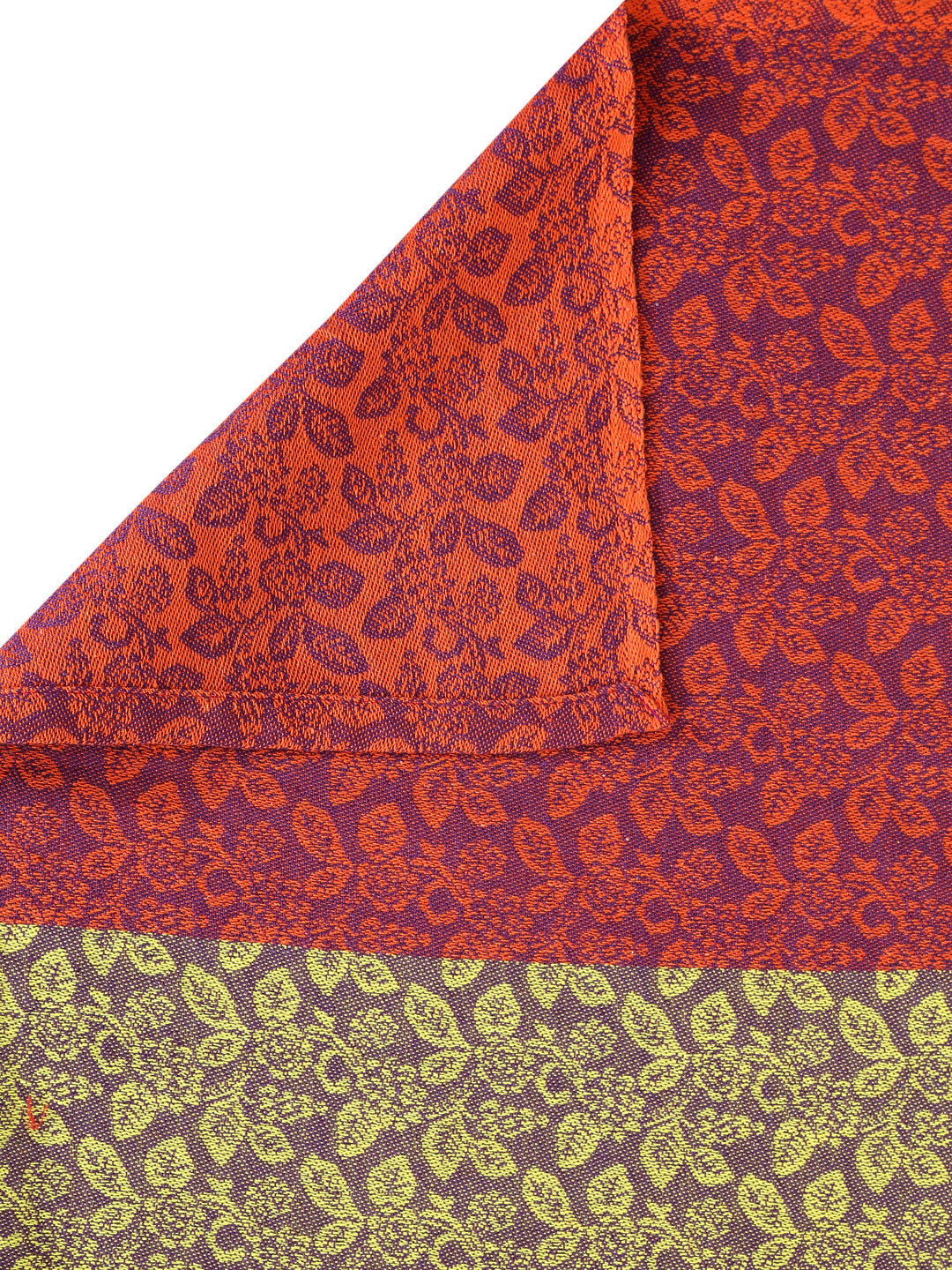 Arrabi Multi Floral Handwoven Cotton Double Size Bedsheet with 2 Pillow Covers (260 x 230 cm)
