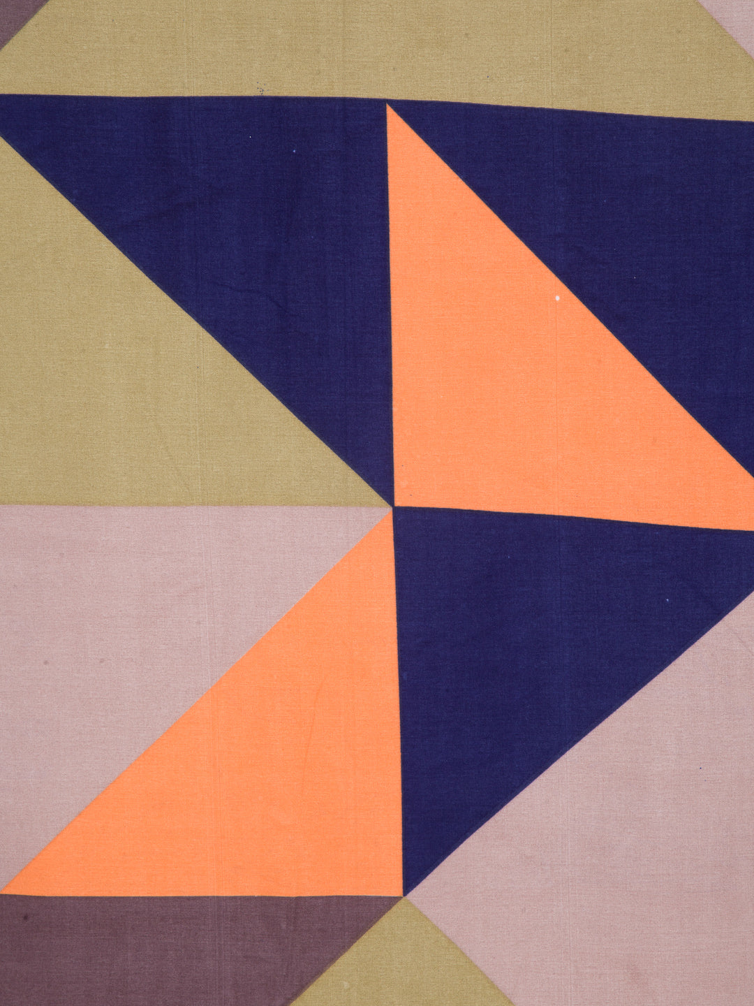 Arrabi Multi Geometric TC Cotton Blend Single Size Bedsheet with 1 Pillow Cover (225 x 150 cm)