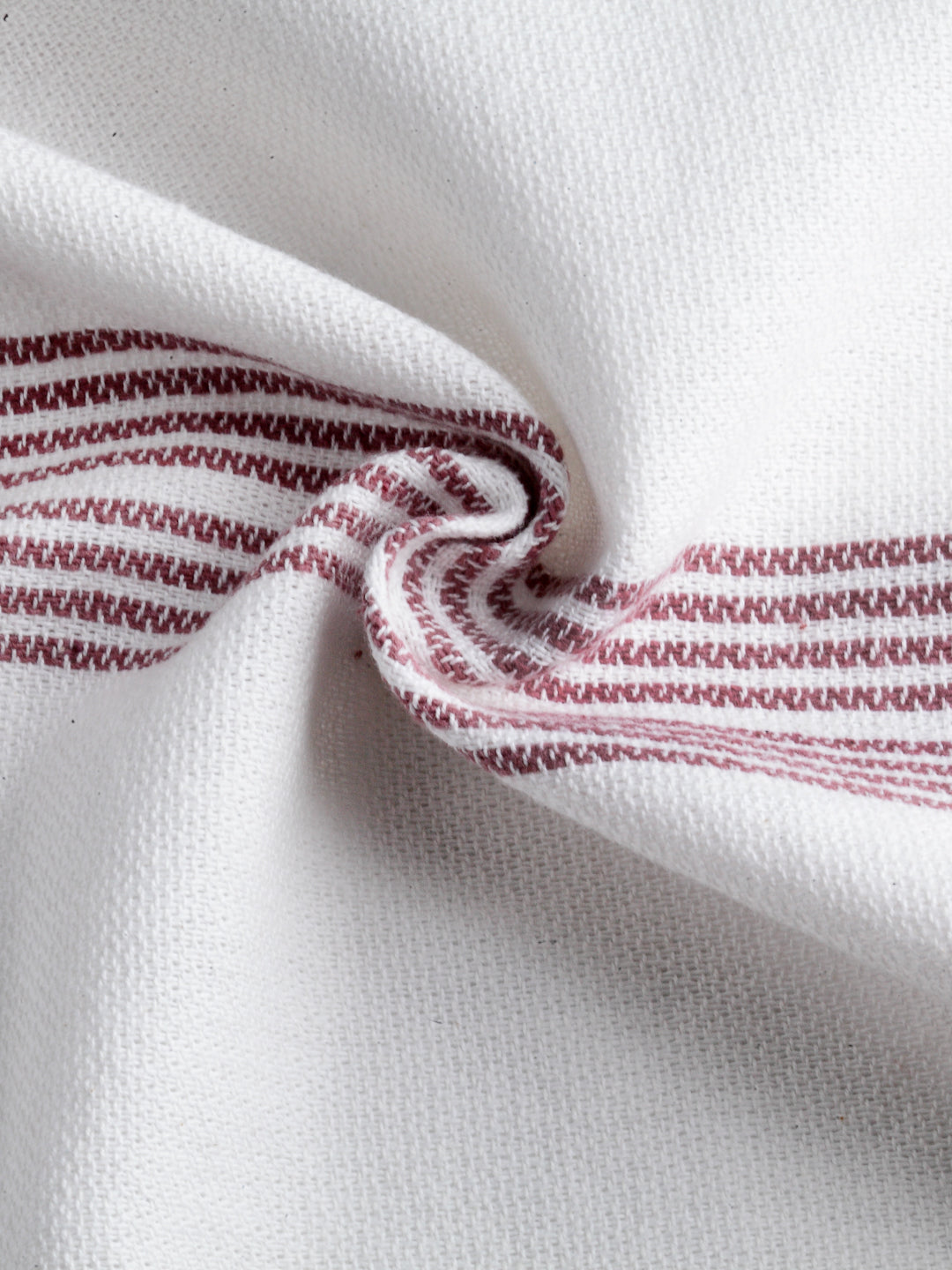 Arrabi Red Solid Handwoven Cotton Hand Towel (Set of 5) (90 X 35 cm)