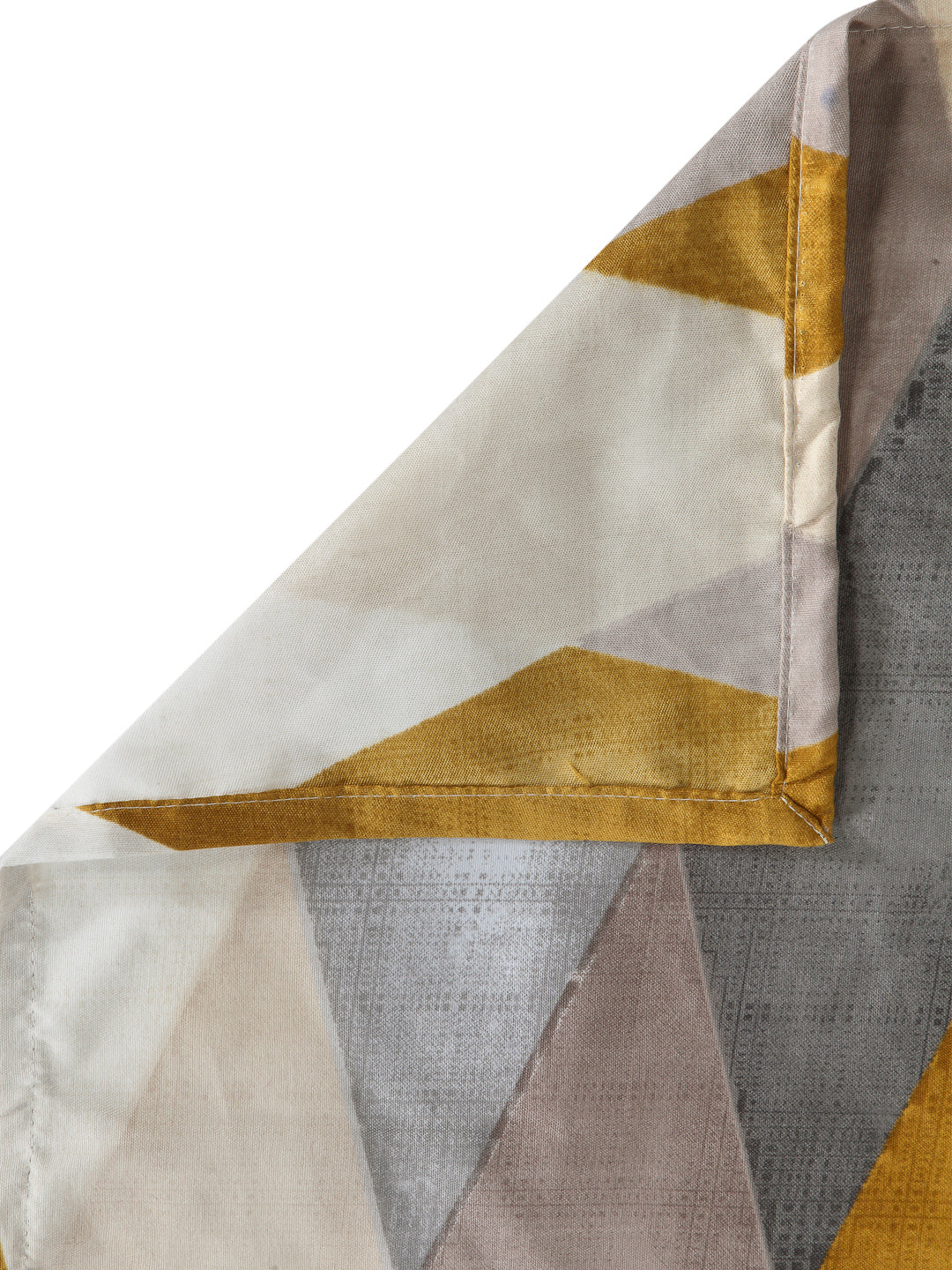 Arrabi Multi Geometric TC Cotton Blend Single Size Bedsheet with 1 Pillow Cover (225 x150 cm)