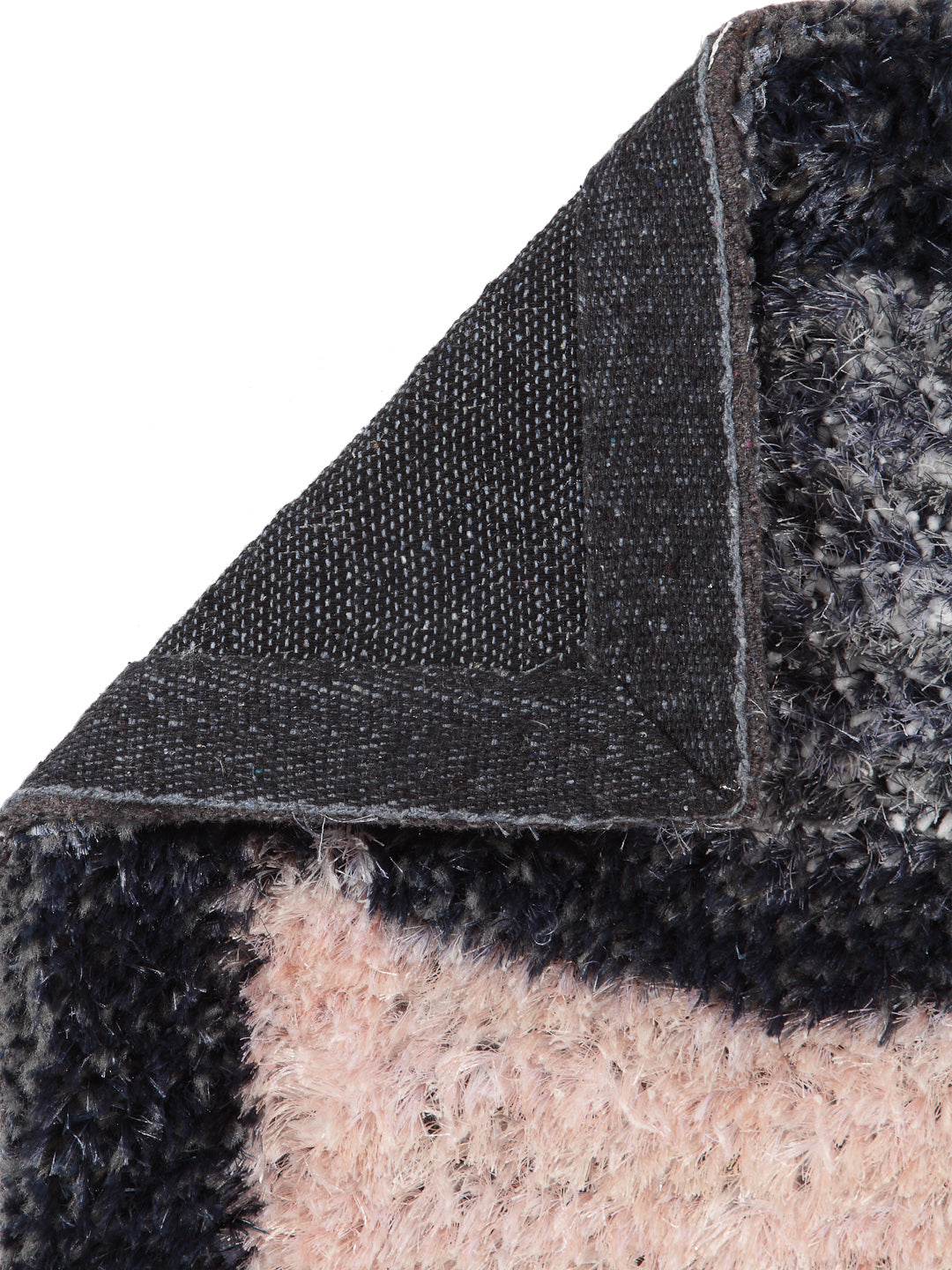 Arrabi Grey Geometric Synthetic Full Size Floor Mat (60 X 40 cm) (Pack of 2)