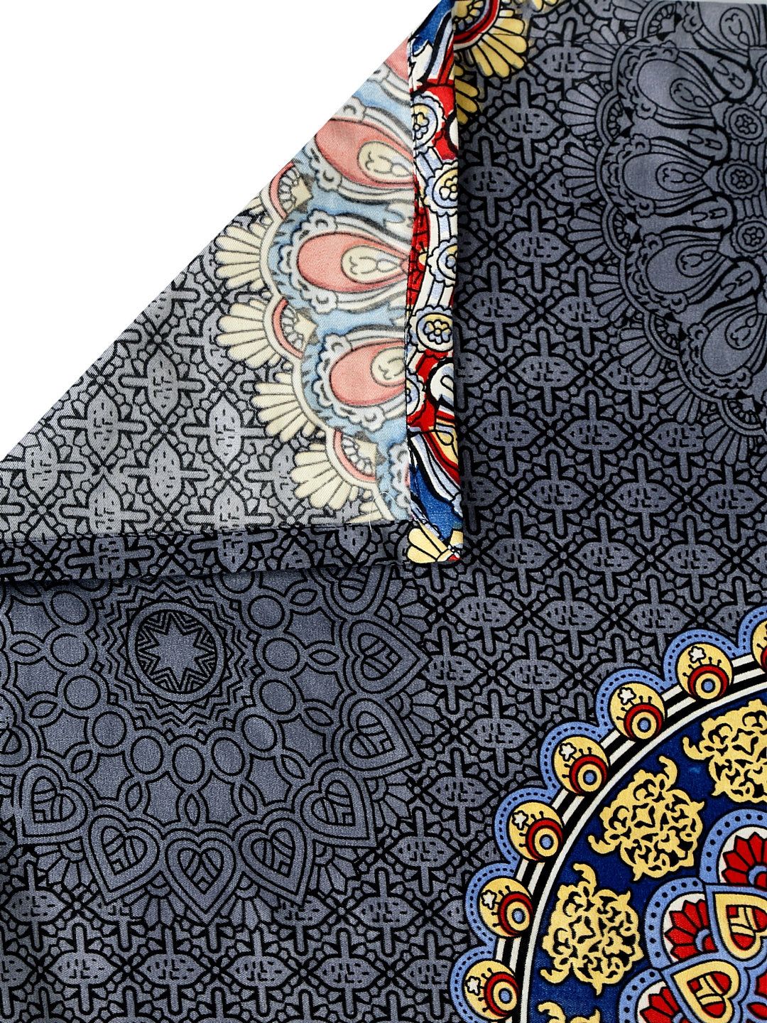 Arrabi Grey Indian TC Polycotton Single Size Bedsheet with 1 Pillow Cover (225 x 150 cm)