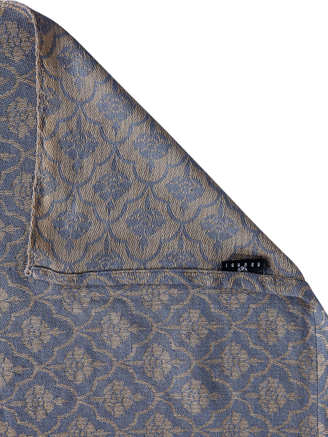 Arrabi Grey Floral Handwoven Cotton King Size Bedsheet with 2 Pillow Covers (260 X 230 cm)