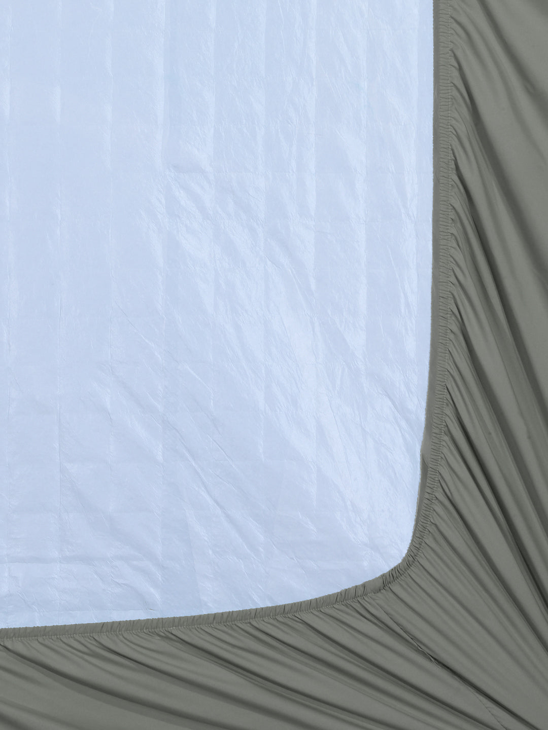 Arrabi Grey Solid TC Cotton Blend 210 GSM Double Bed Size Mattress Protector (250 X 230 cm)