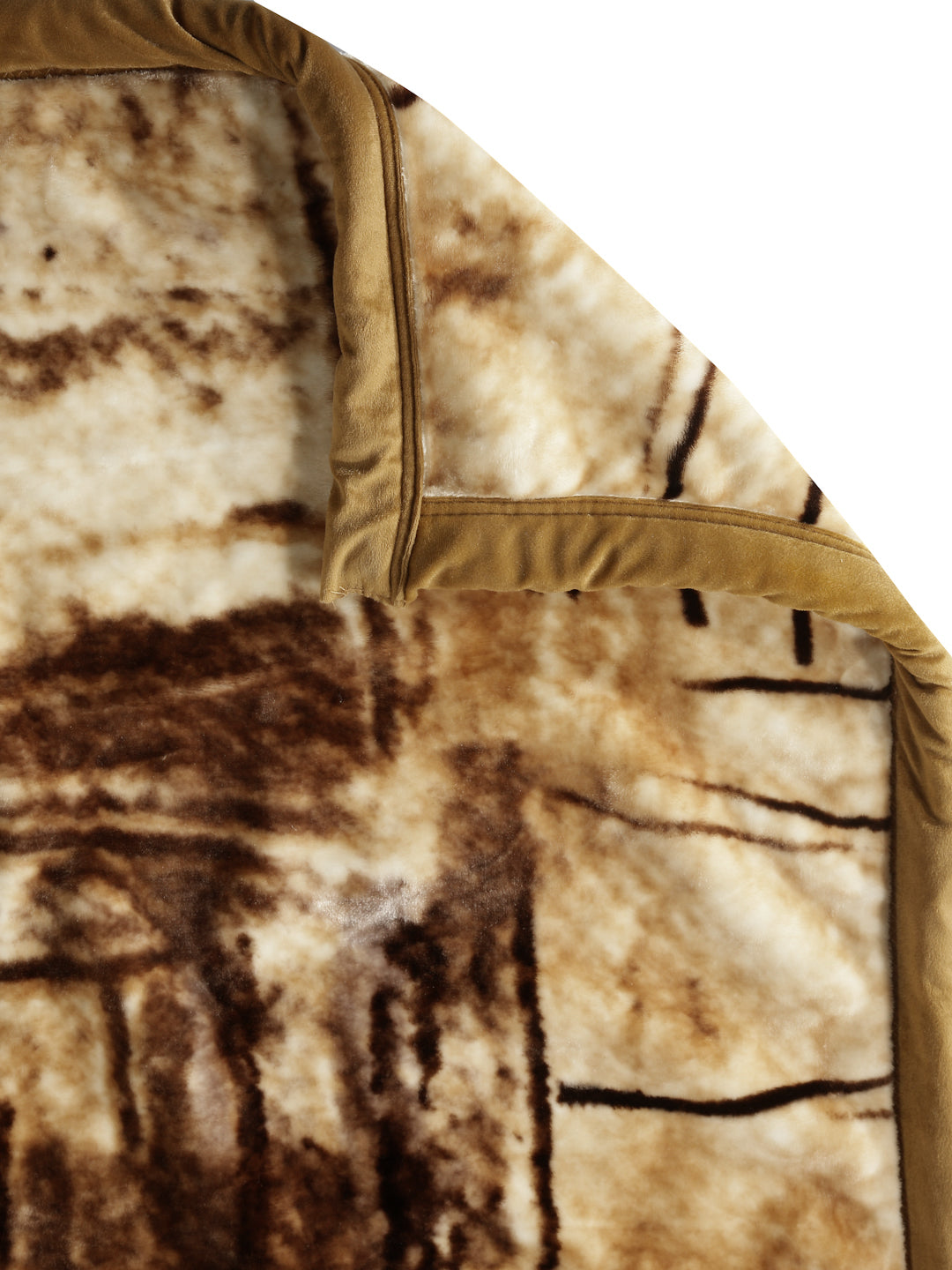 Arrabi Multi Abstract Wool Blend 950 GSM Full Size Double Bed Blanket (220 X 200 cm)
