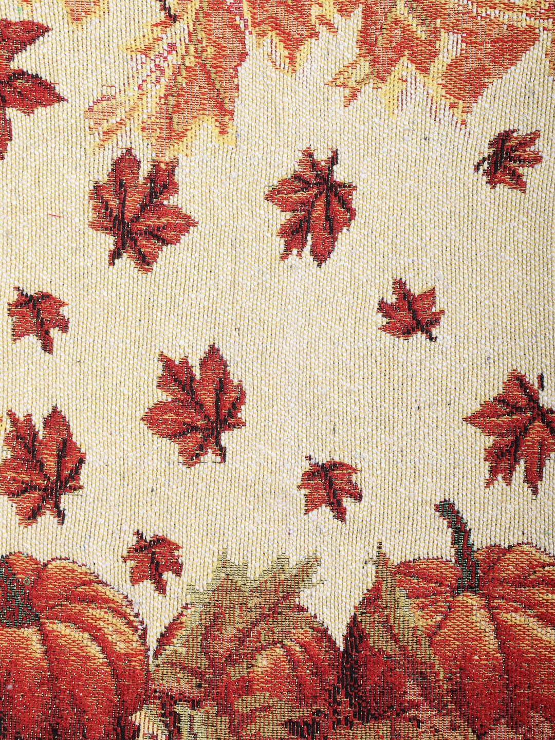 Arrabi Orange Graphic Cotton Blend Full Size Table Mat (Pack of 6) (45 X 30 cm)