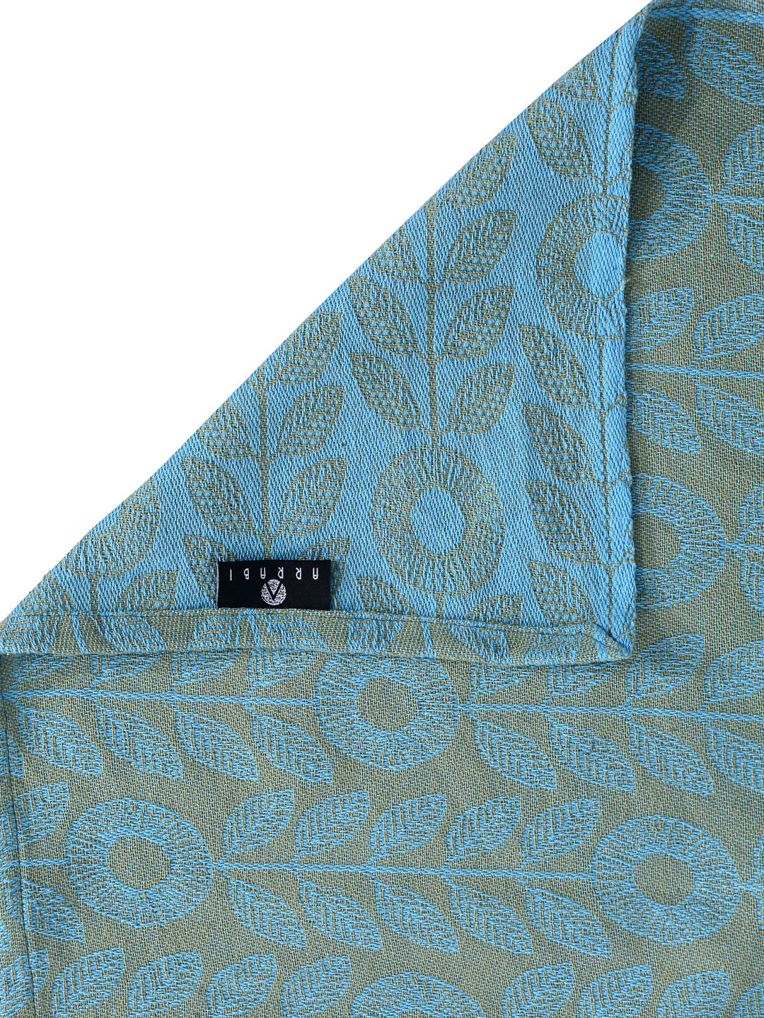 Arrabi Multi Floral Handwoven Cotton Super King Size Bedsheet with 2 Pillow Covers (265 X 265 cm)