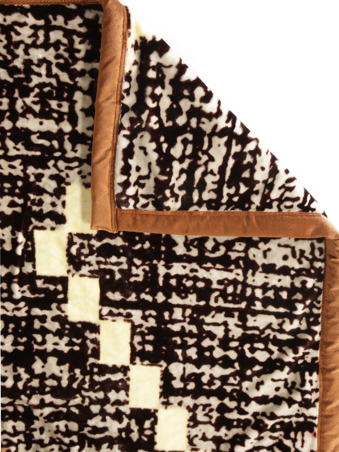 Arrabi Multi Abstract Wool Blend 950 GSM Full Size Double Bed Blanket (240 X 210 cm)