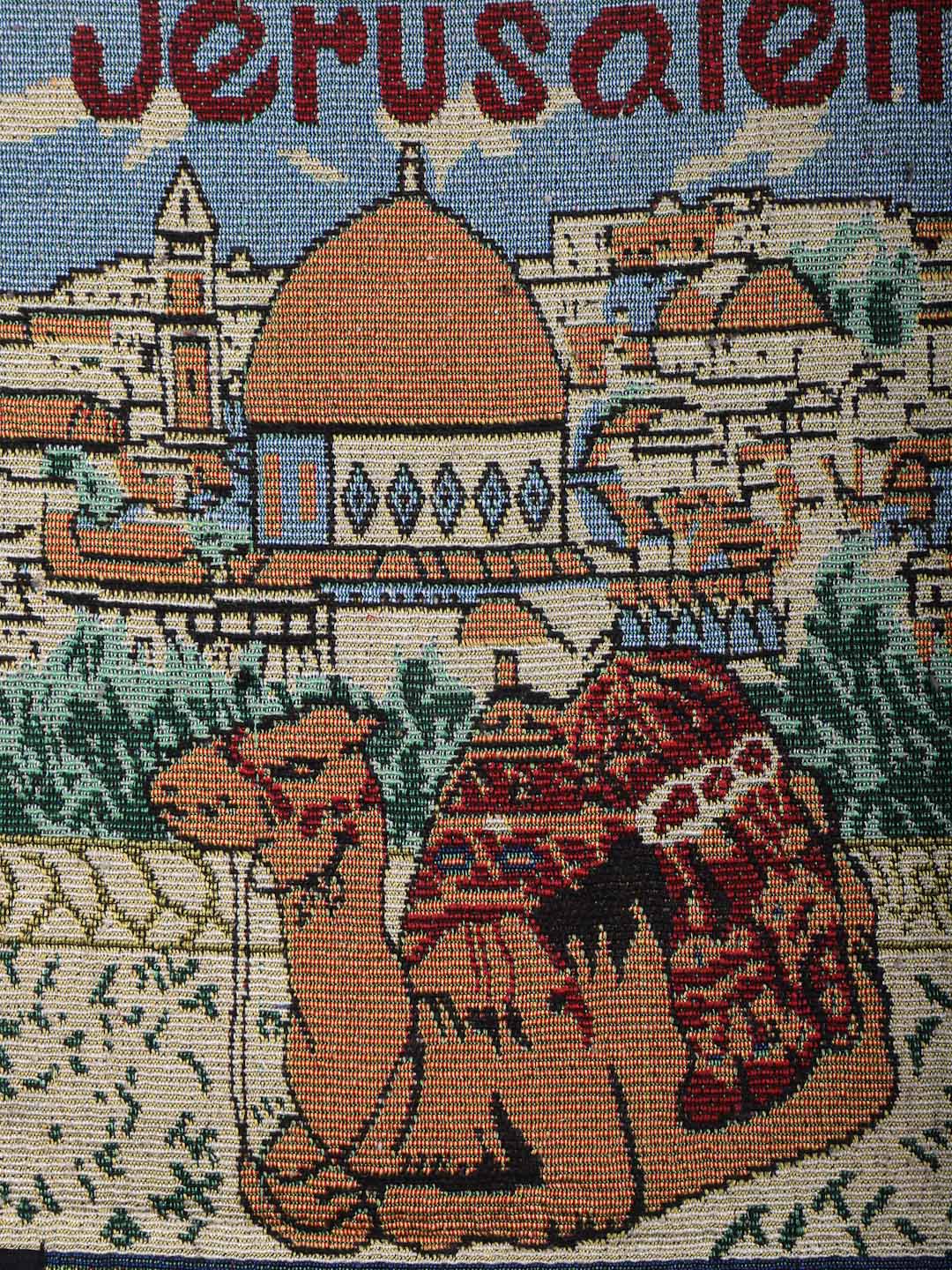 Arrabi Multi Graphic Cotton Blend Full Size Table Mat (Pack of 6) (45 X 30 cm)