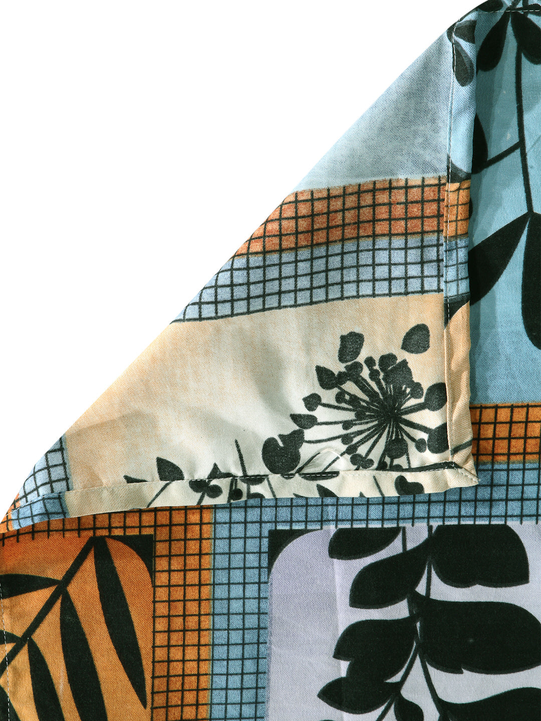 Arrabi Multi Floral TC Cotton Blend Double Size Bedsheet with 2 Pillow Cover