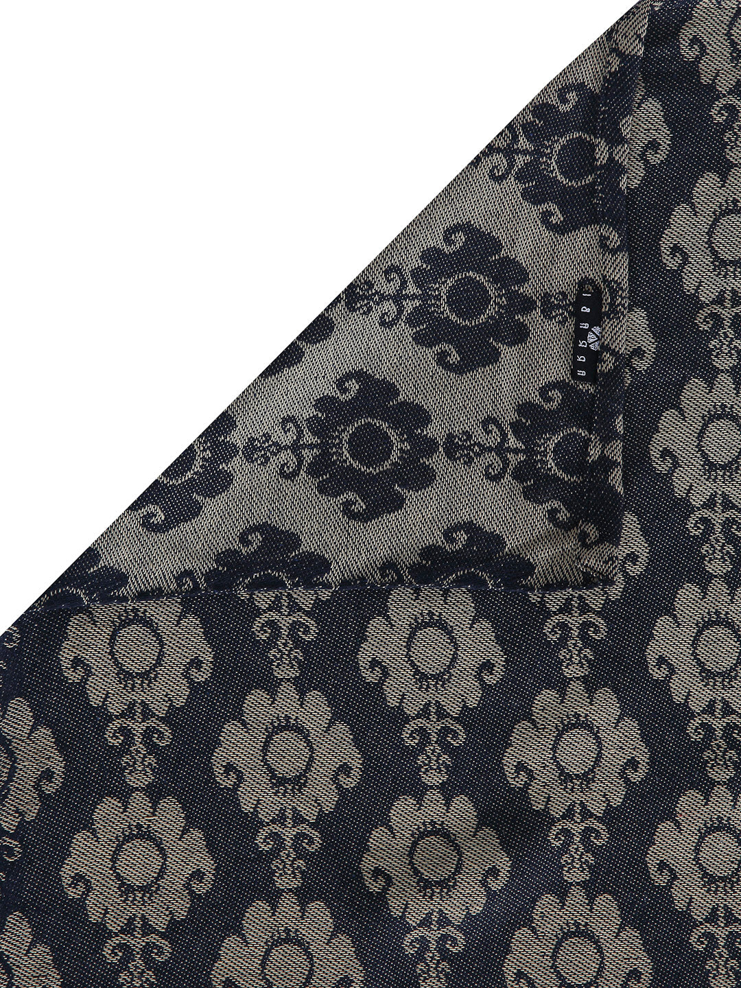 Arrabi Black Indian Handwoven Cotton King Size Bedsheet with 2 Pillow Covers (260 X 230 cm)