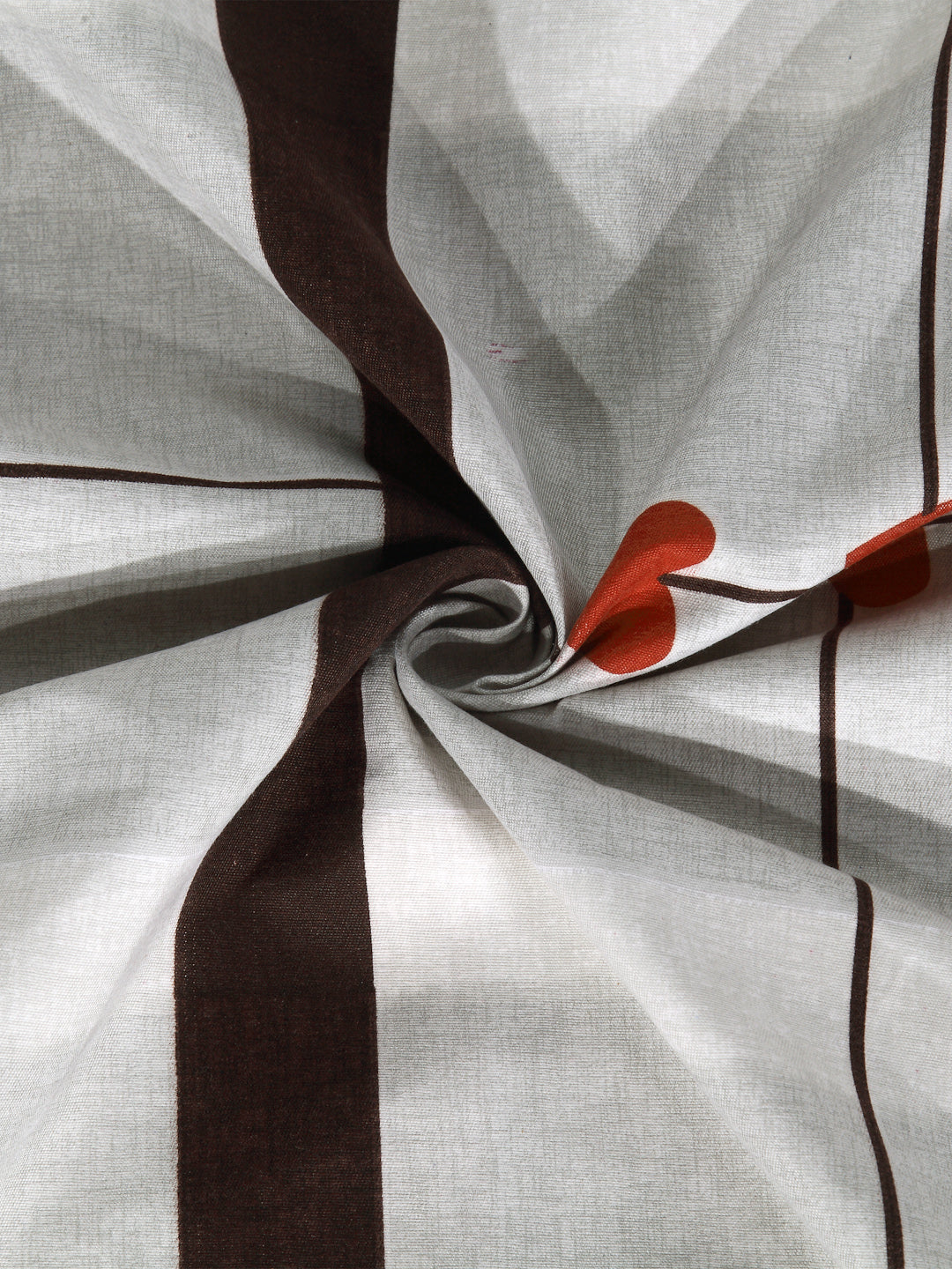 Arrabi Multi Geometric TC Cotton Blend Double Size Fitted Bedsheet with 2 Pillow Covers (250 X 220 cm)